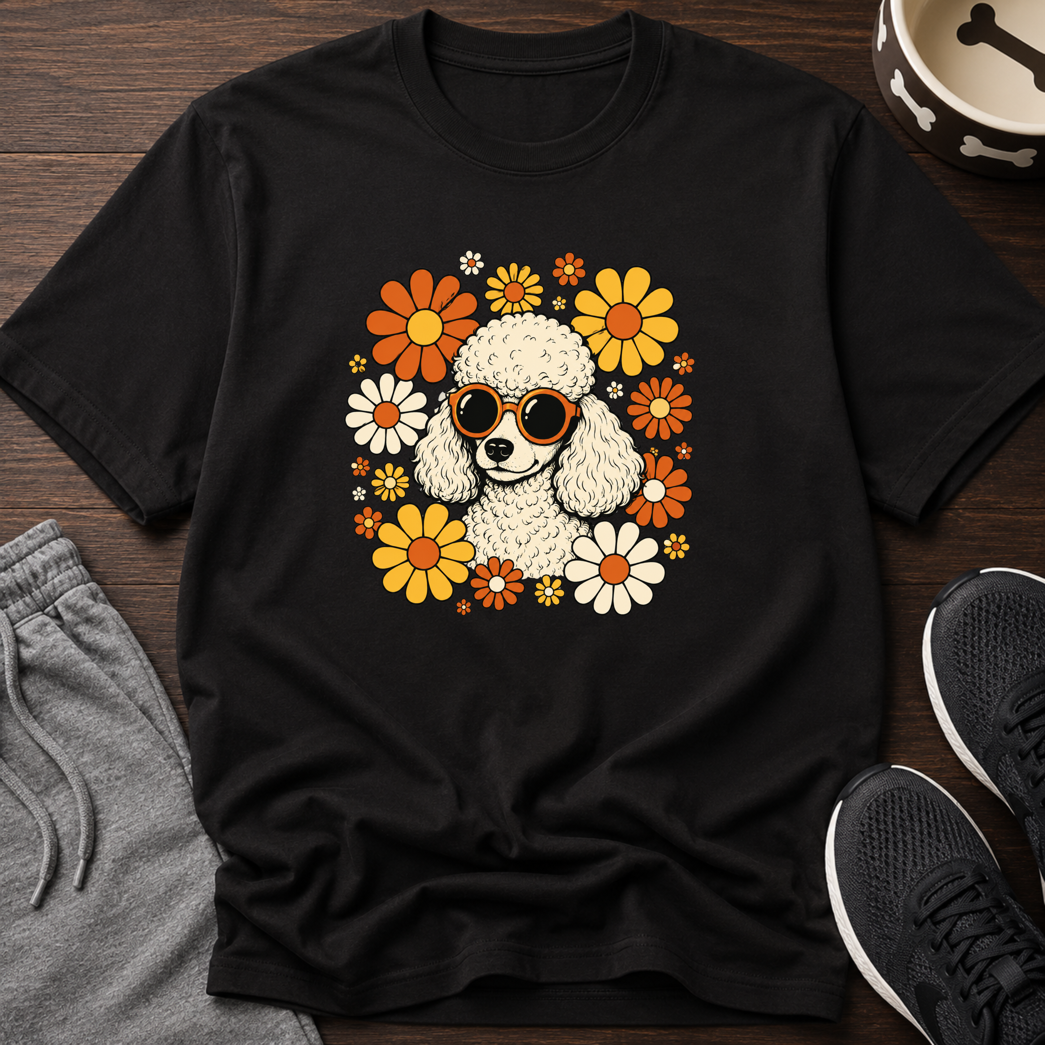 Cool Dog & Flowers