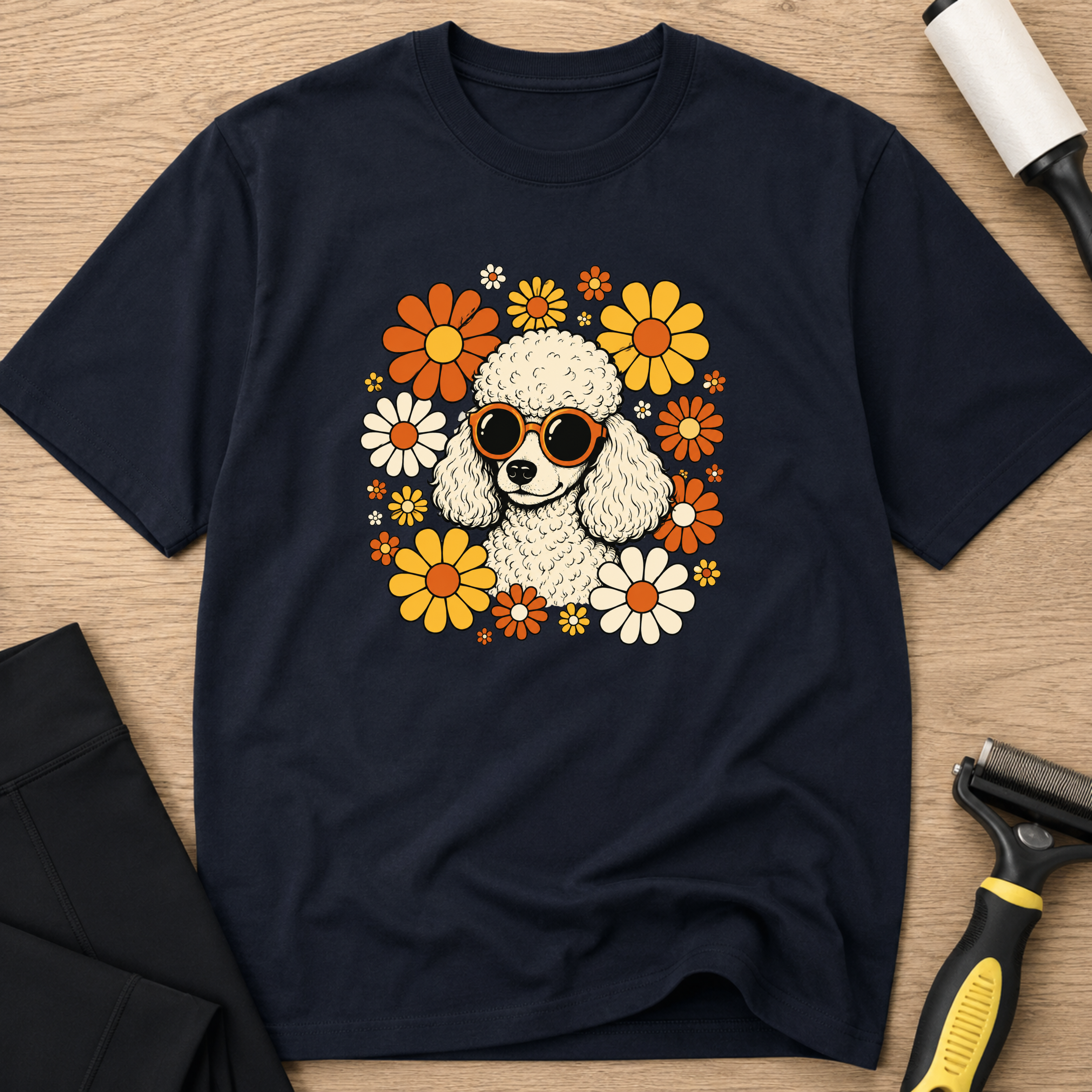 Cool Dog & Flowers