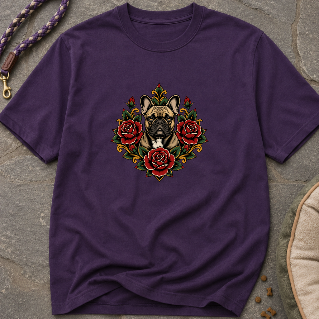 Snago T-Shirt Pugs & Flowers Dog and Cat Tees for Pet Parents