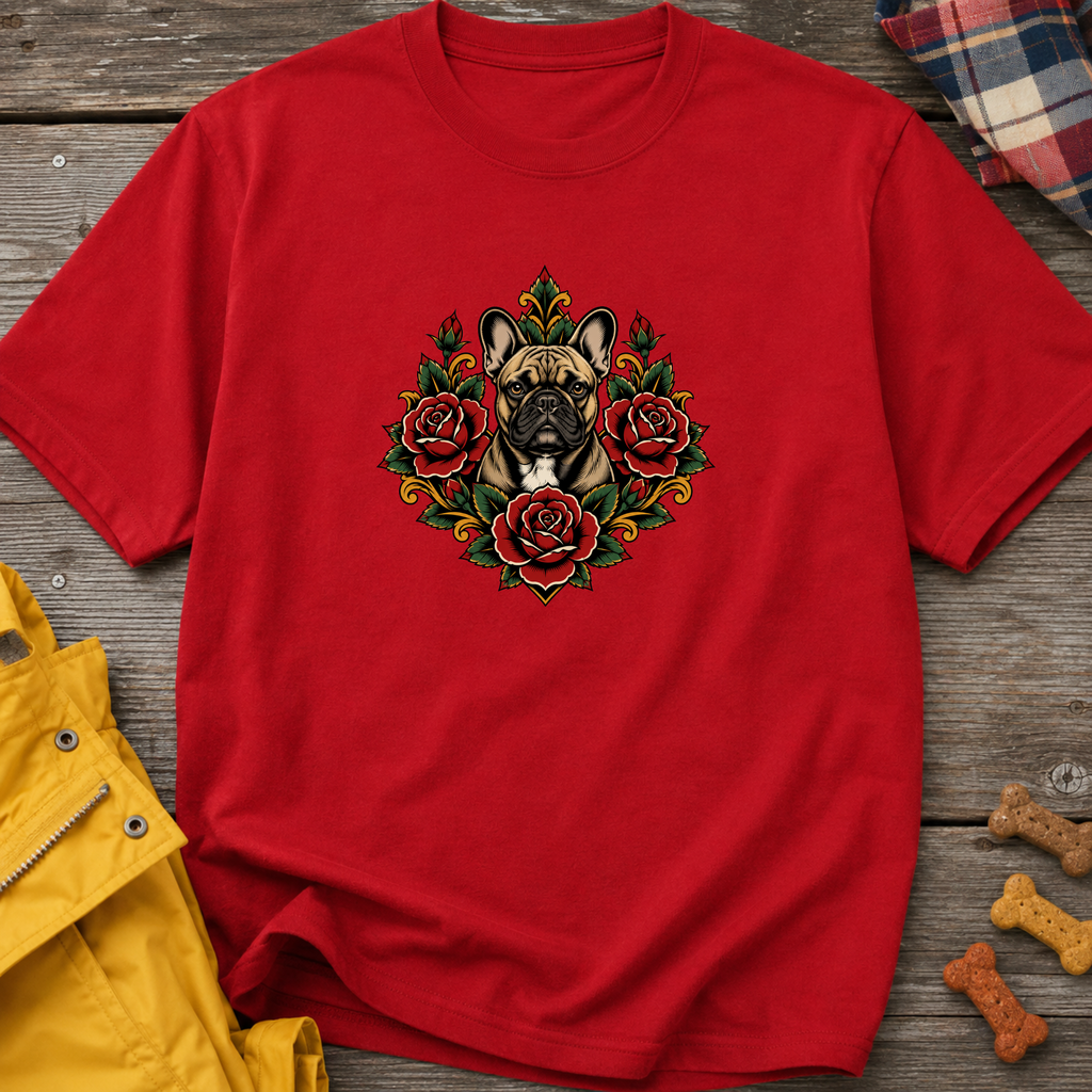 Snago T-Shirt Pugs & Flowers Dog and Cat Tees for Pet Parents