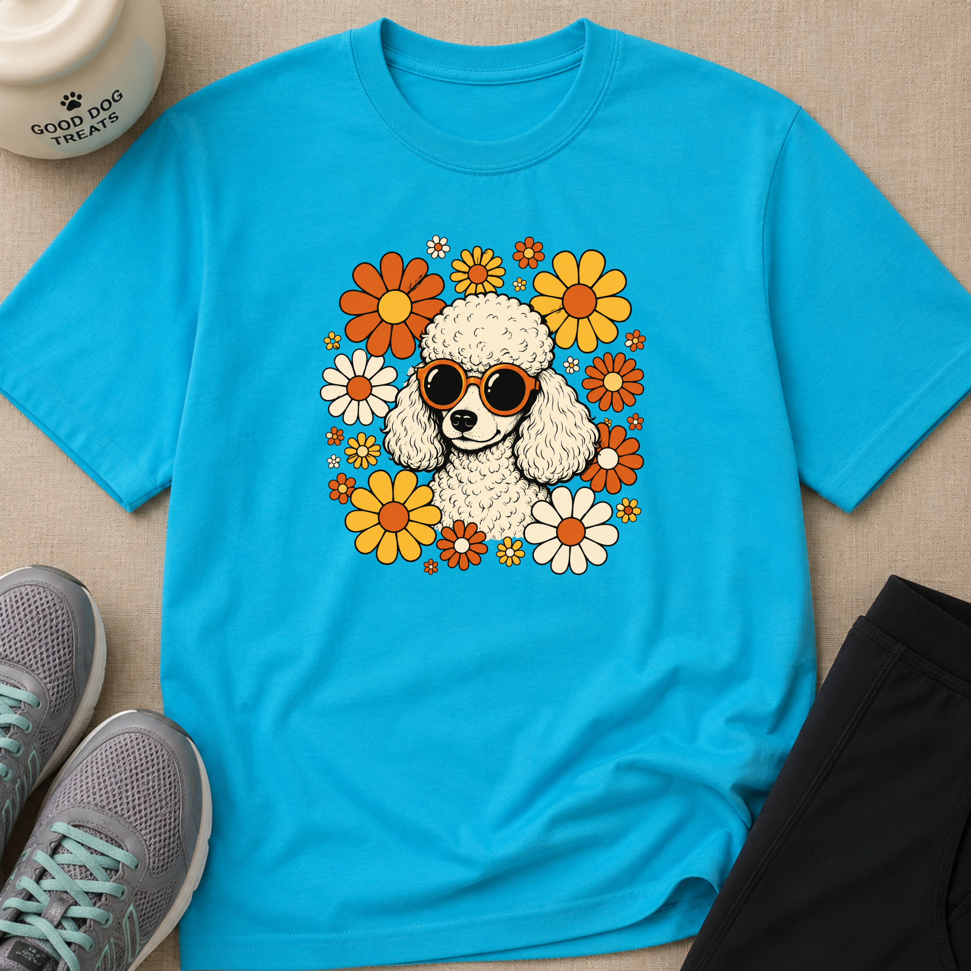 Cool Dog & Flowers