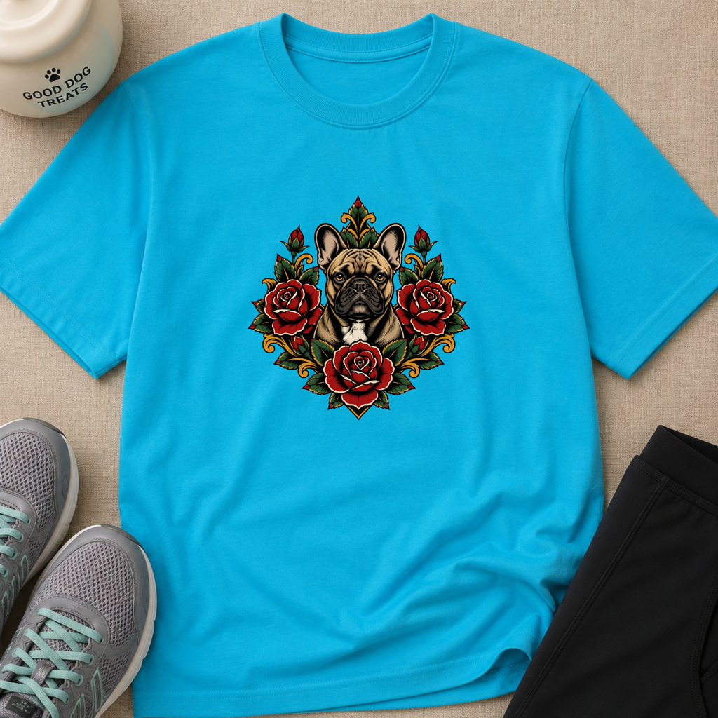 Snago T-Shirt Pugs & Flowers Dog and Cat Tees for Pet Parents