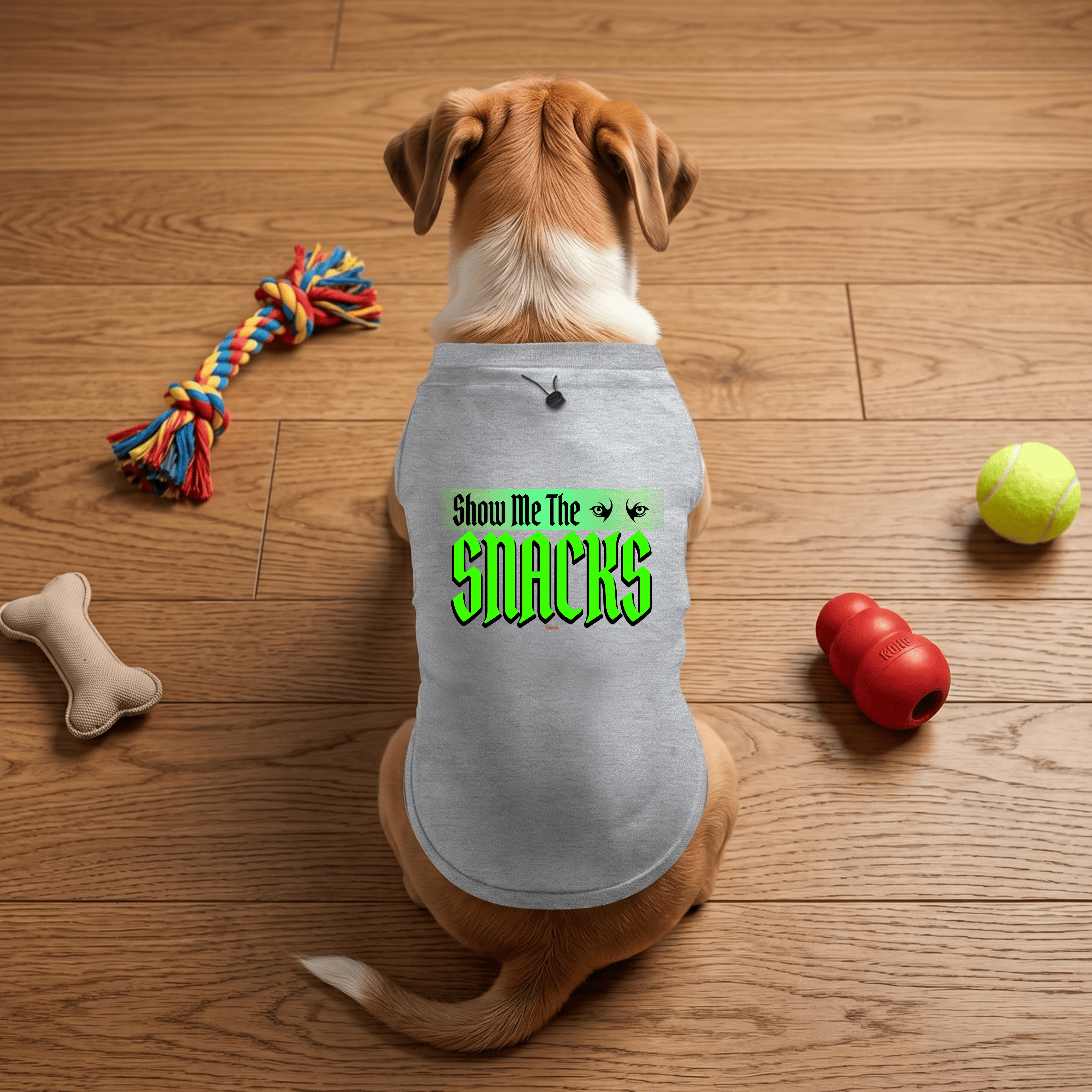 Snago Dog T-Shirt Dog Tee - Show Me The Snacks👀 Dog and Cat Tees for Pet Parents