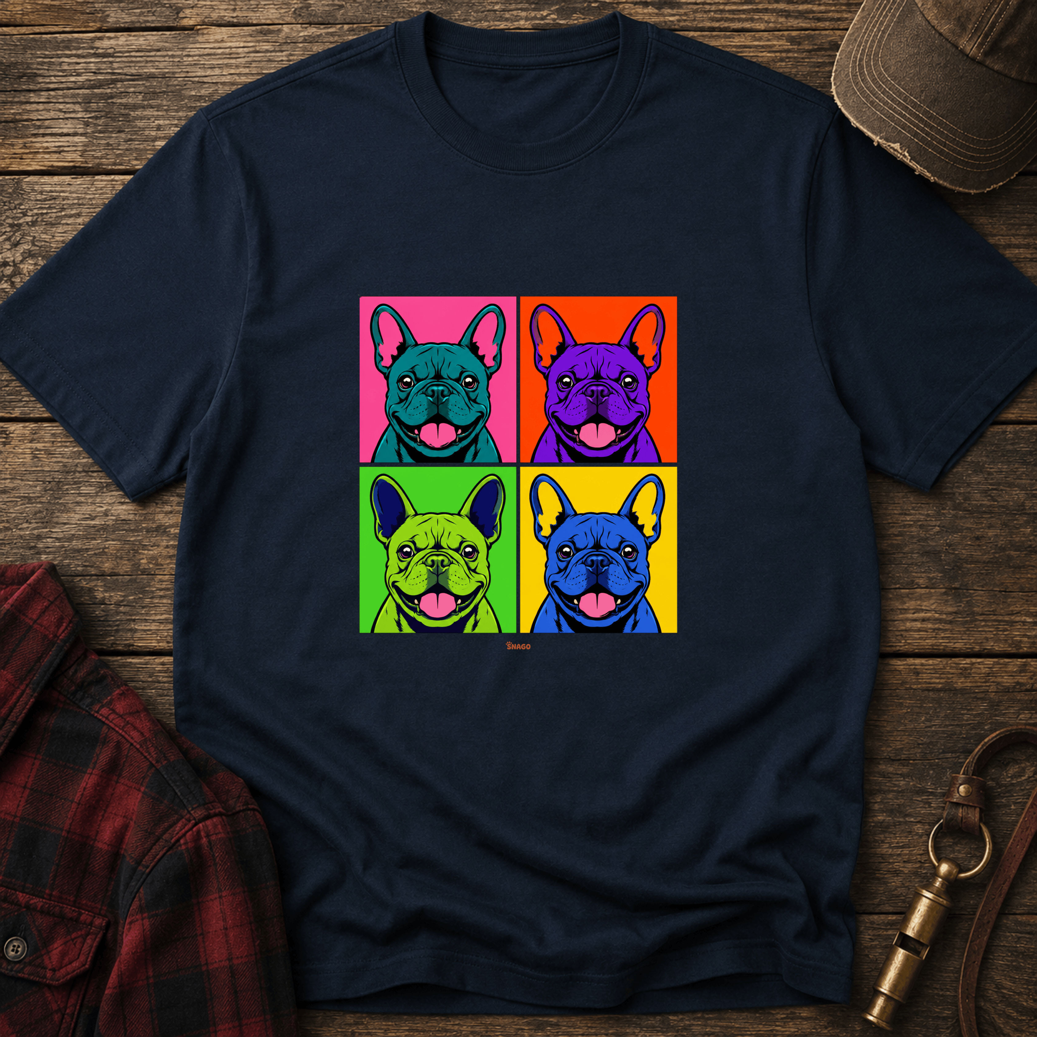 Snago T-Shirt 4 Dimensional Pug Dog and Cat Tees for Pet Parents