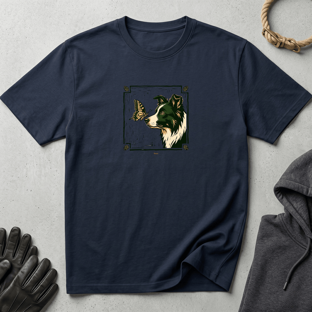 Snago T-Shirt A Dog With Butterfly Dog and Cat Tees for Pet Parents