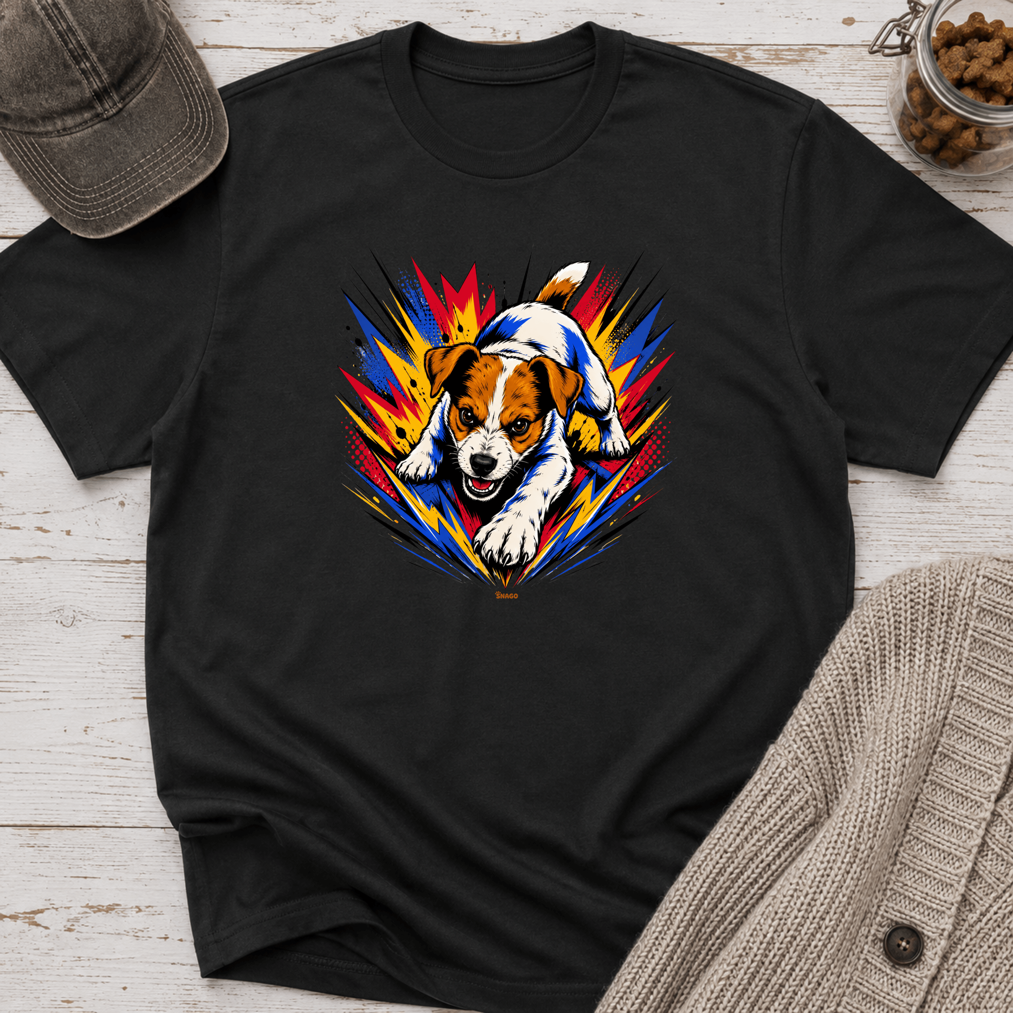 Snago T-Shirt About To Jump! Dog and Cat Tees for Pet Parents