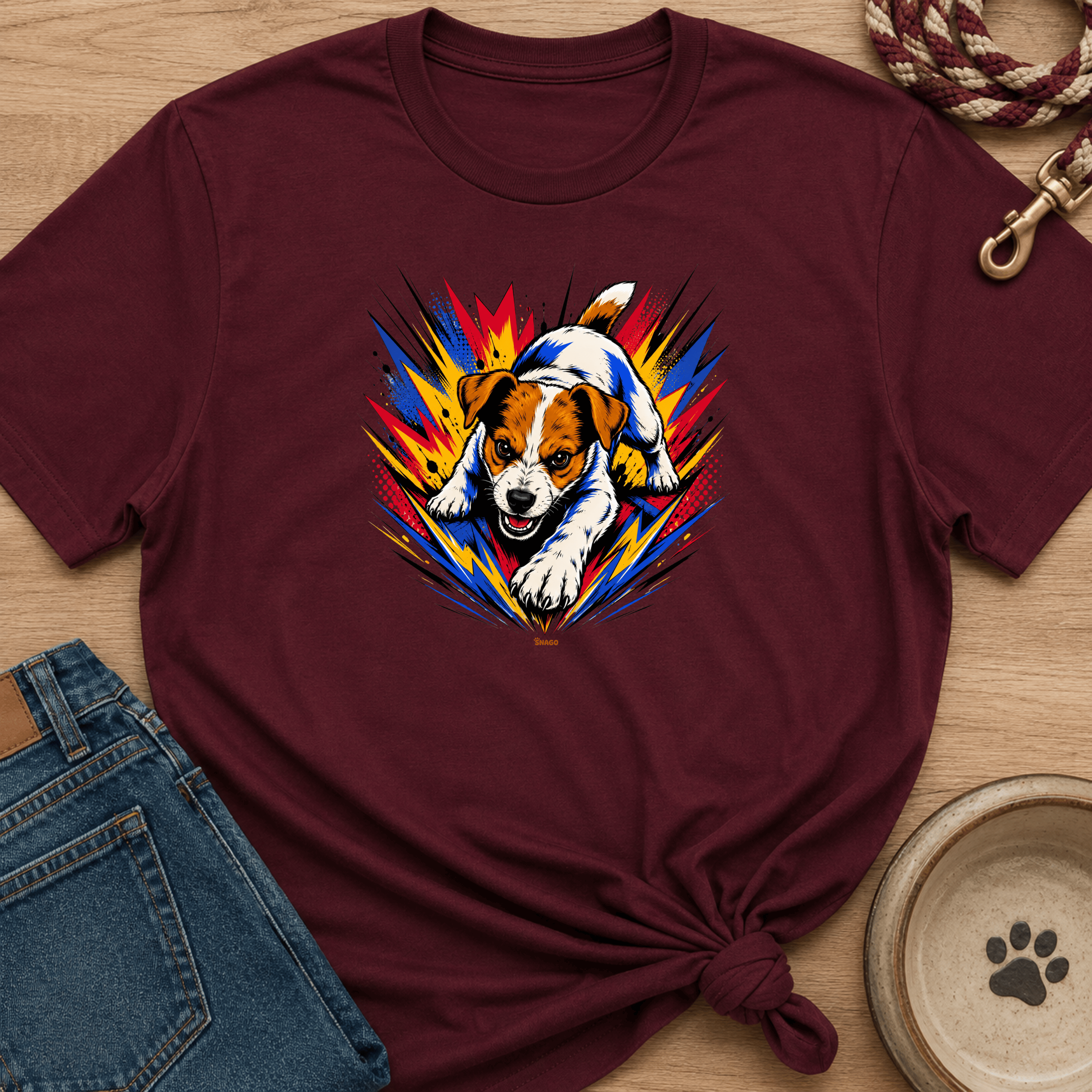 Snago T-Shirt About To Jump! Dog and Cat Tees for Pet Parents