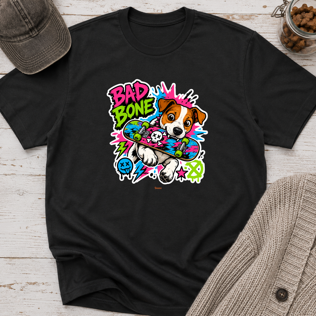 Snago T-Shirt Bad Bone Dog and Cat Tees for Pet Parents