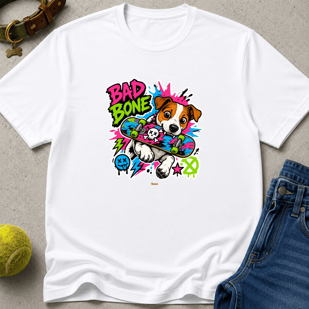 Snago T-Shirt Bad Bone Dog and Cat Tees for Pet Parents