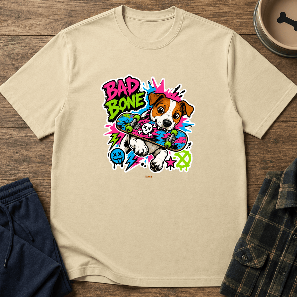 Snago T-Shirt Bad Bone Dog and Cat Tees for Pet Parents