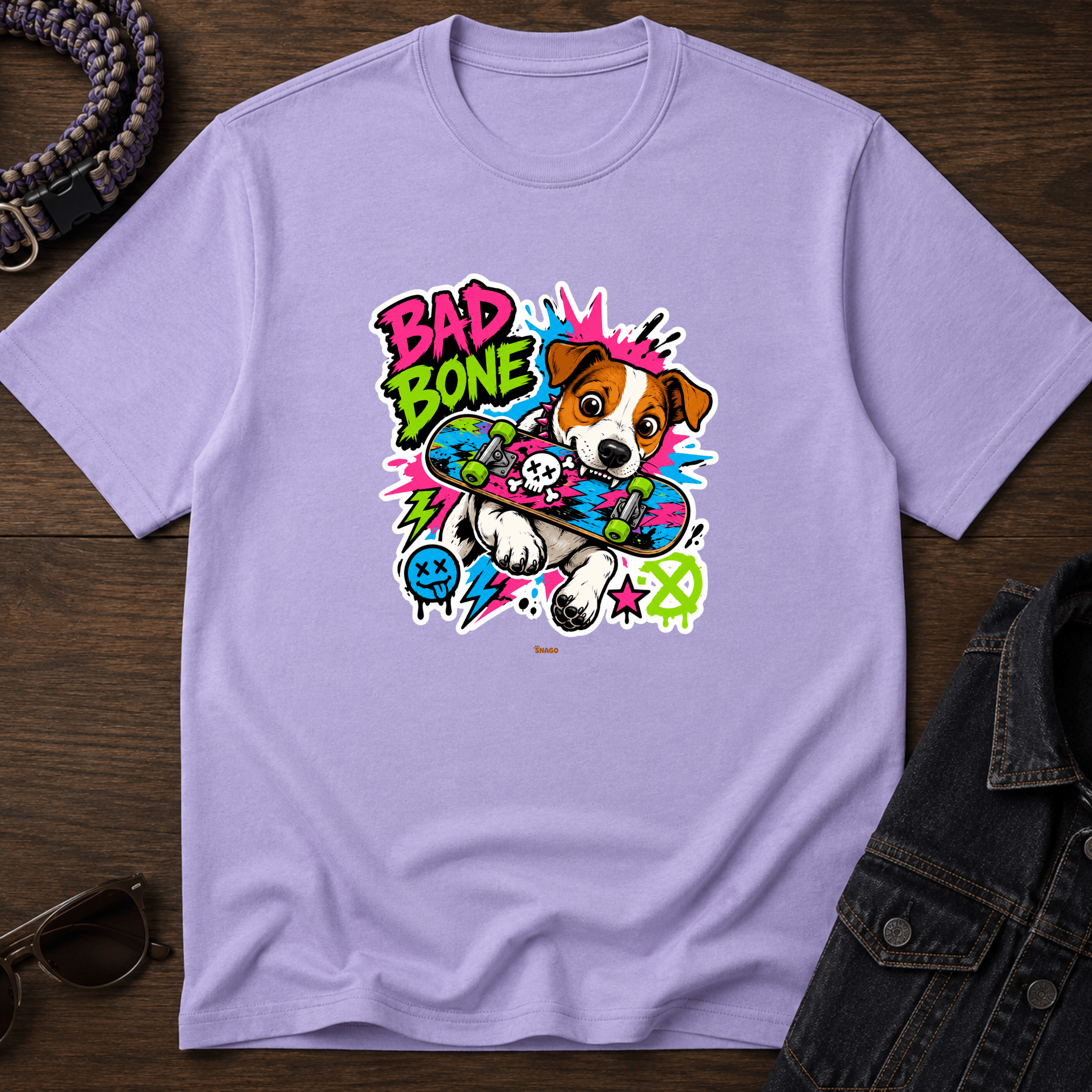 Snago T-Shirt Bad Bone Dog and Cat Tees for Pet Parents