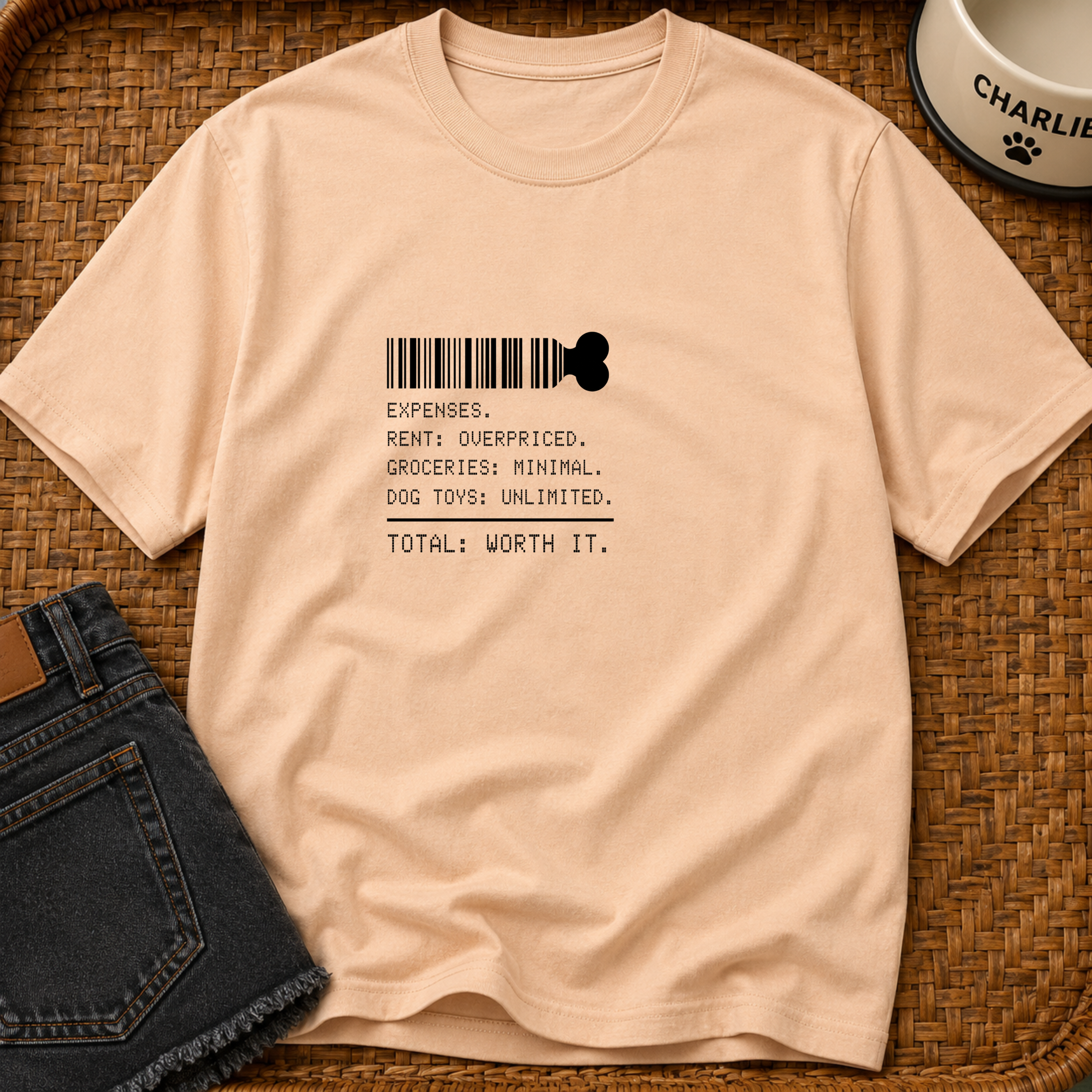 Snago T-Shirt Barcode: Dog Dog and Cat Tees for Pet Parents
