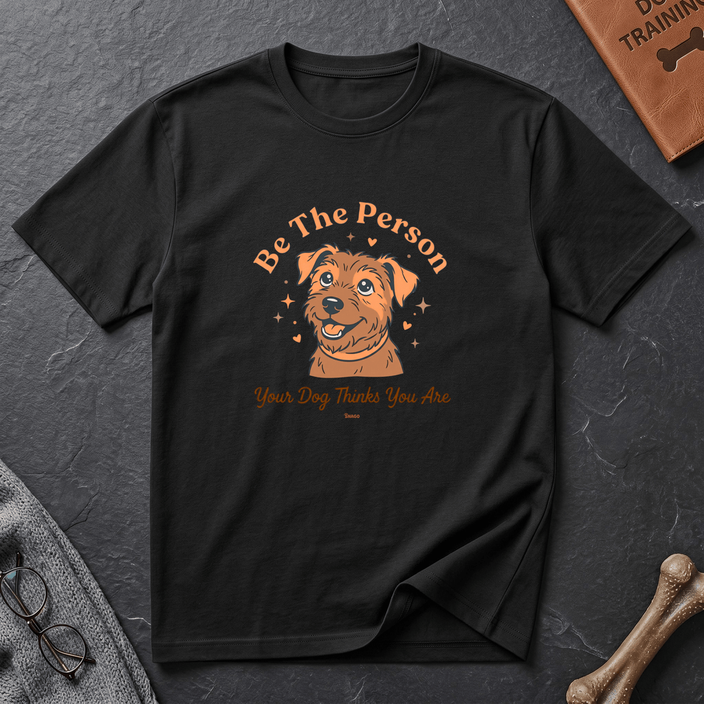 Snago T-Shirt Be The Person Your Dog Thinks You Are Dog and Cat Tees for Pet Parents