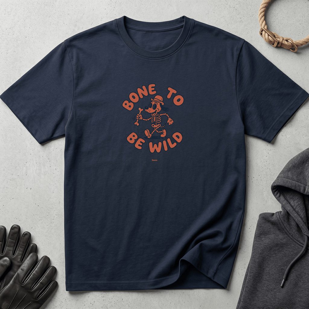 Snago T-Shirt Bone To Be Wild Dog and Cat Tees for Pet Parents