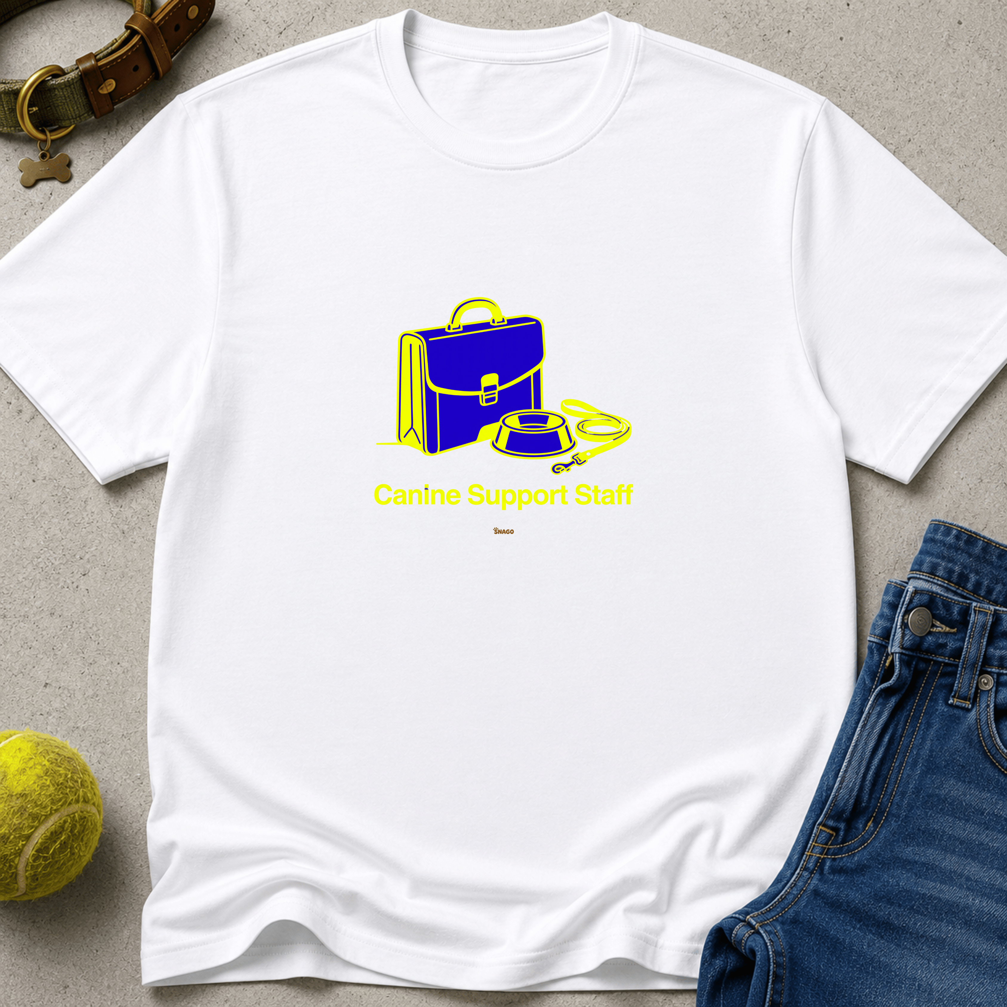 Snago T-Shirt Canine Support Staff Dog and Cat Tees for Pet Parents