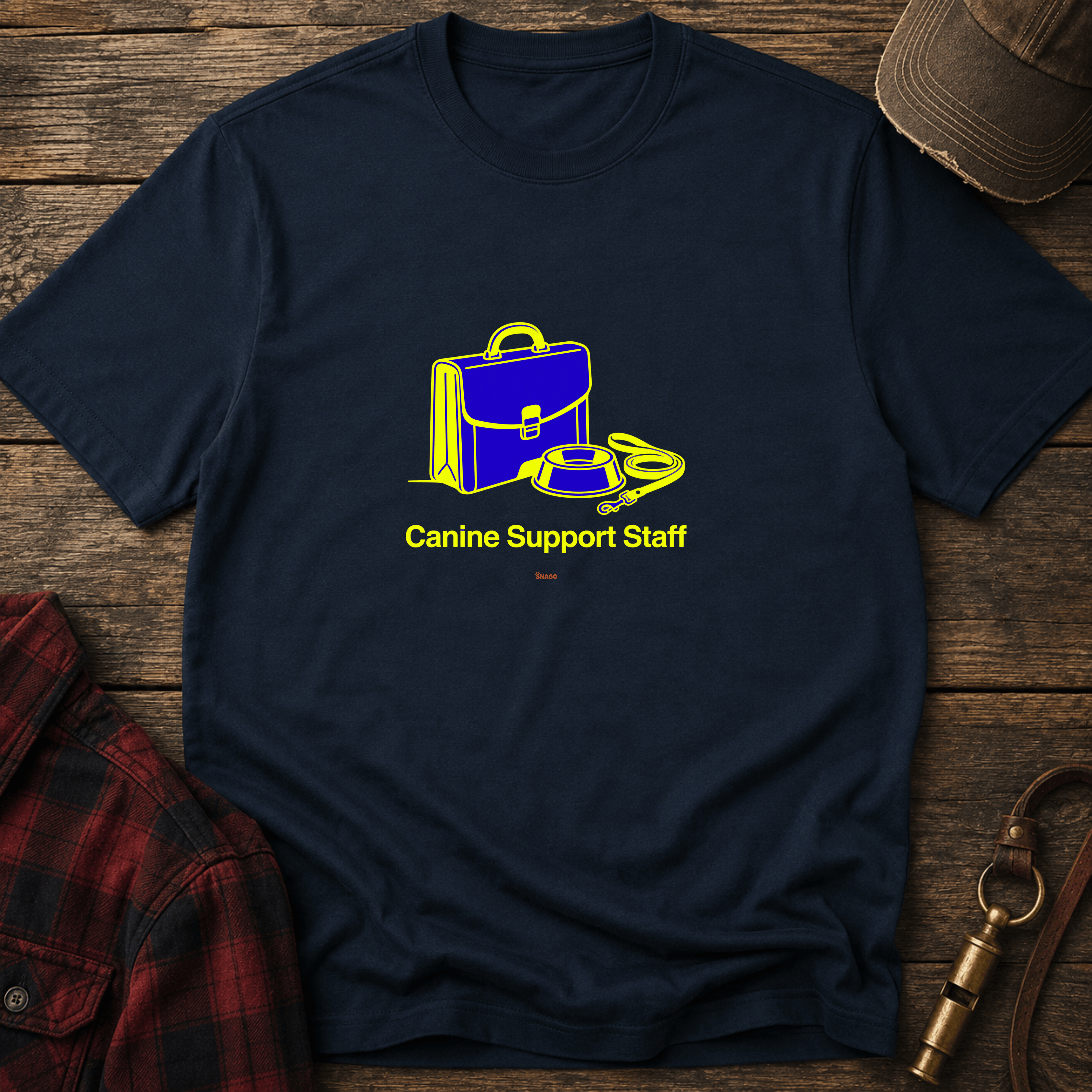 Snago T-Shirt Canine Support Staff Dog and Cat Tees for Pet Parents