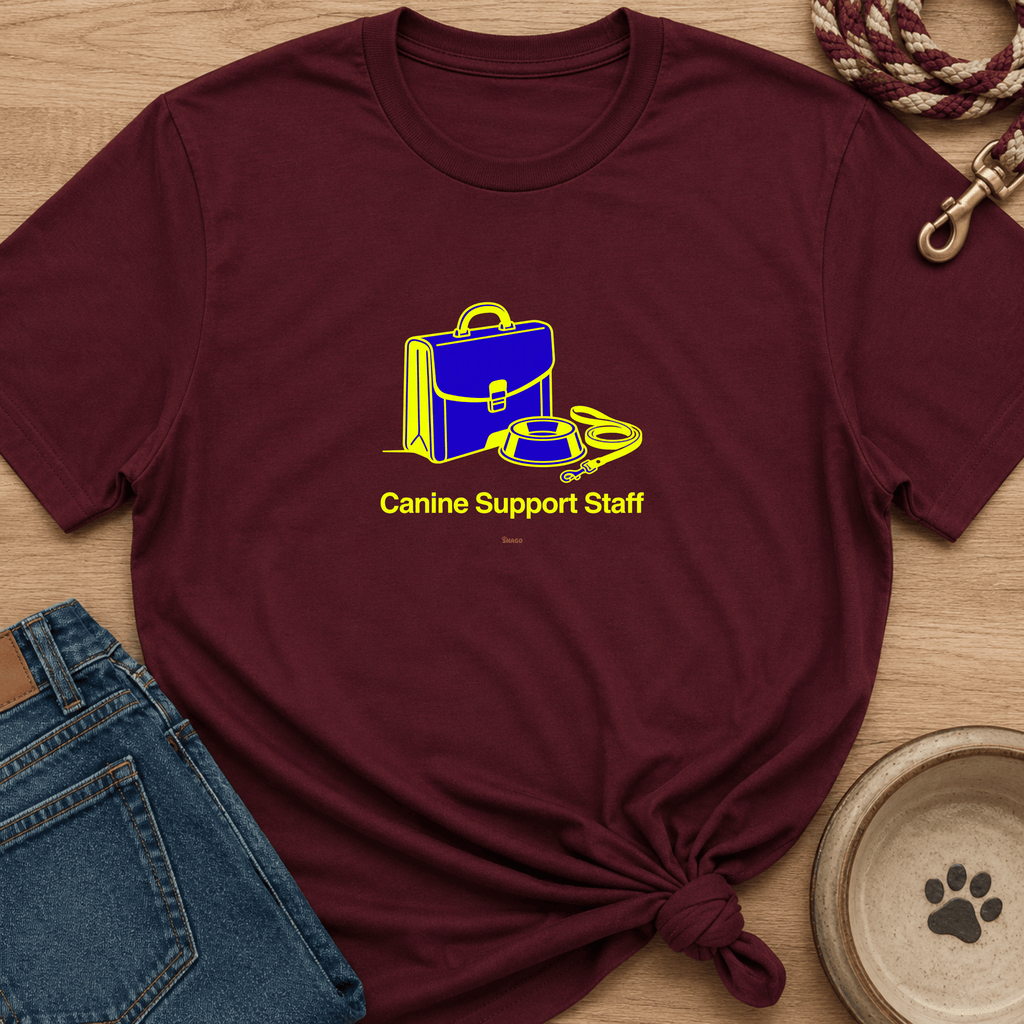 Snago T-Shirt Canine Support Staff Dog and Cat Tees for Pet Parents