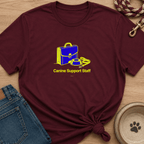 Snago T-Shirt Canine Support Staff Dog and Cat Tees for Pet Parents