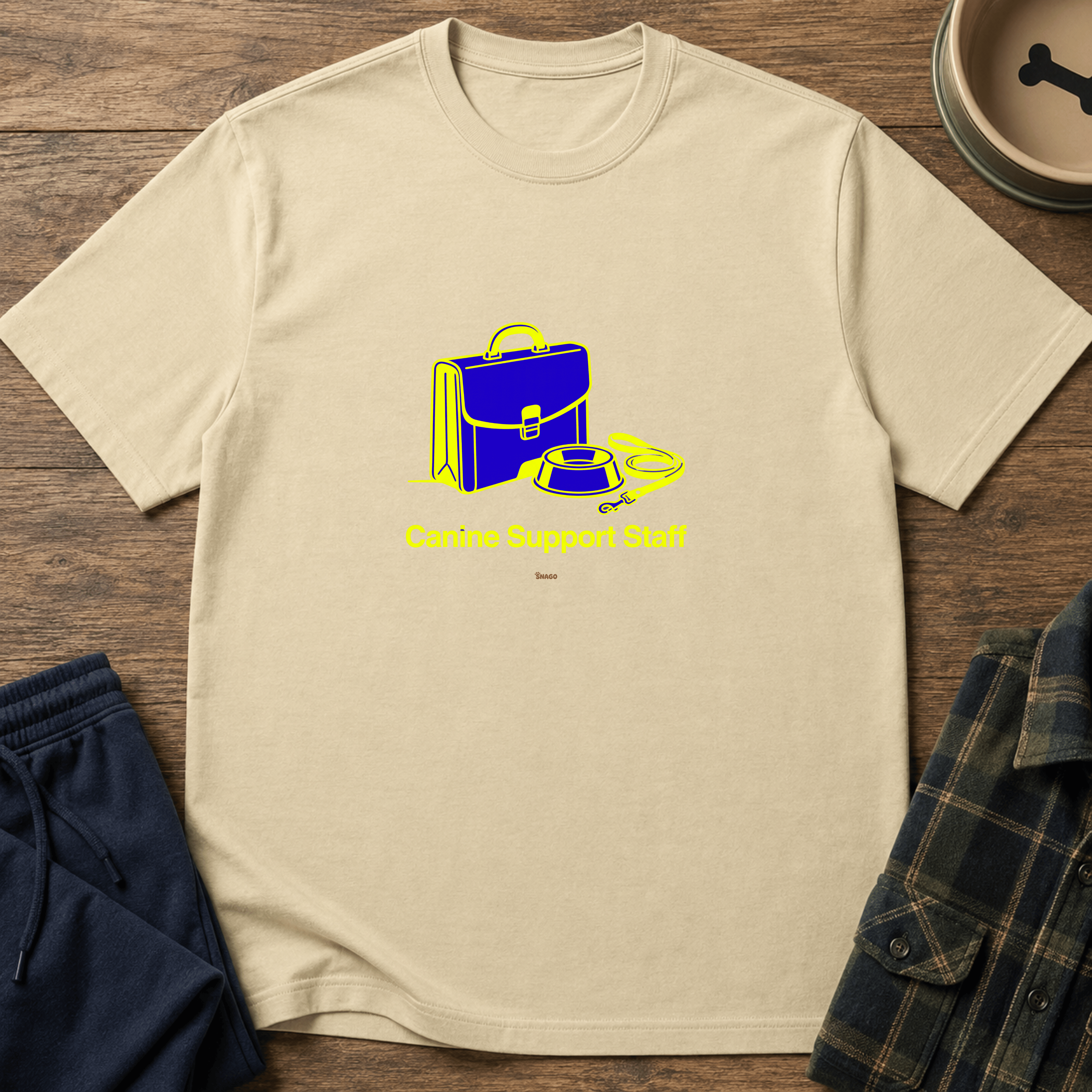 Snago T-Shirt Canine Support Staff Dog and Cat Tees for Pet Parents