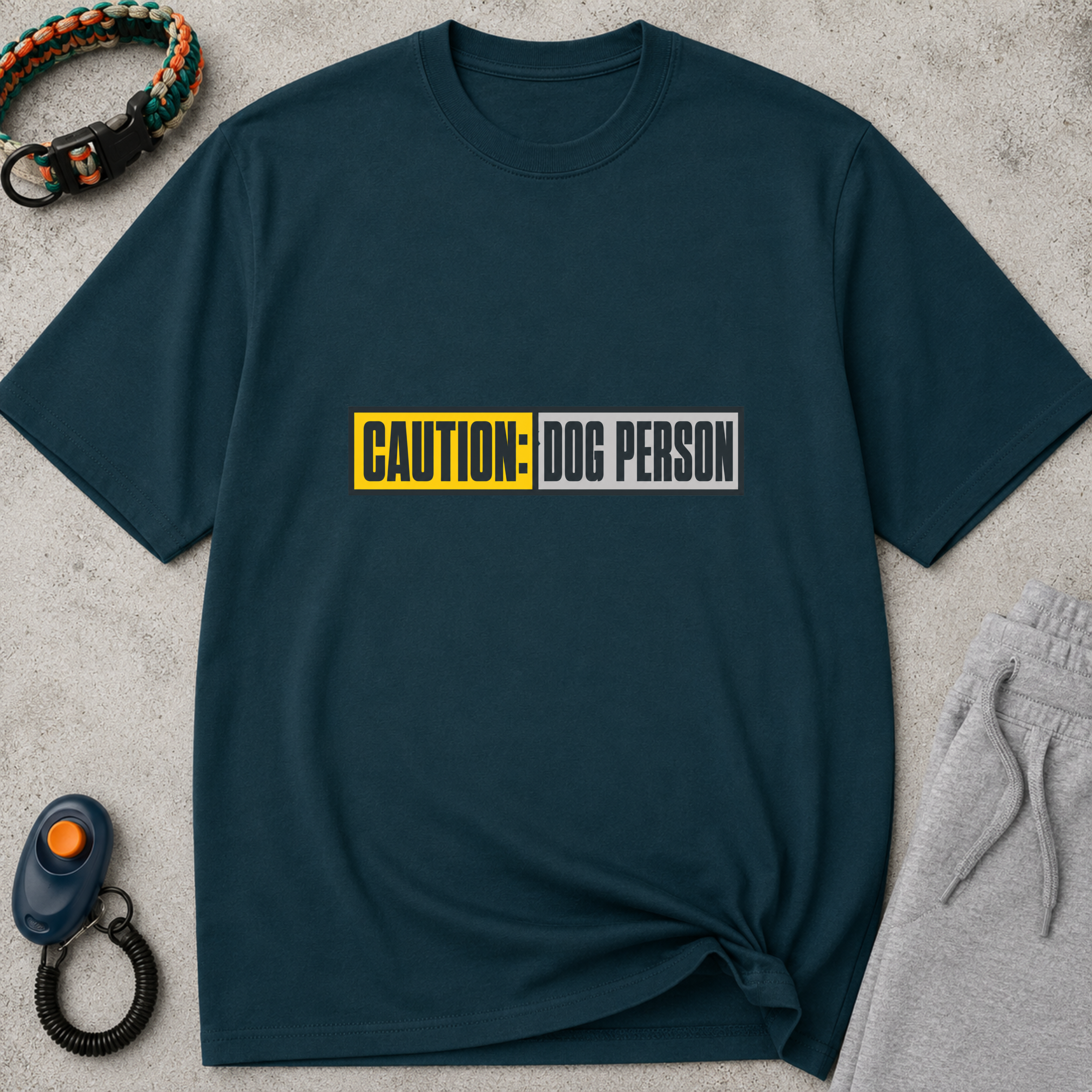 Snago T-Shirt Caution: Dog Person Dog and Cat Tees for Pet Parents