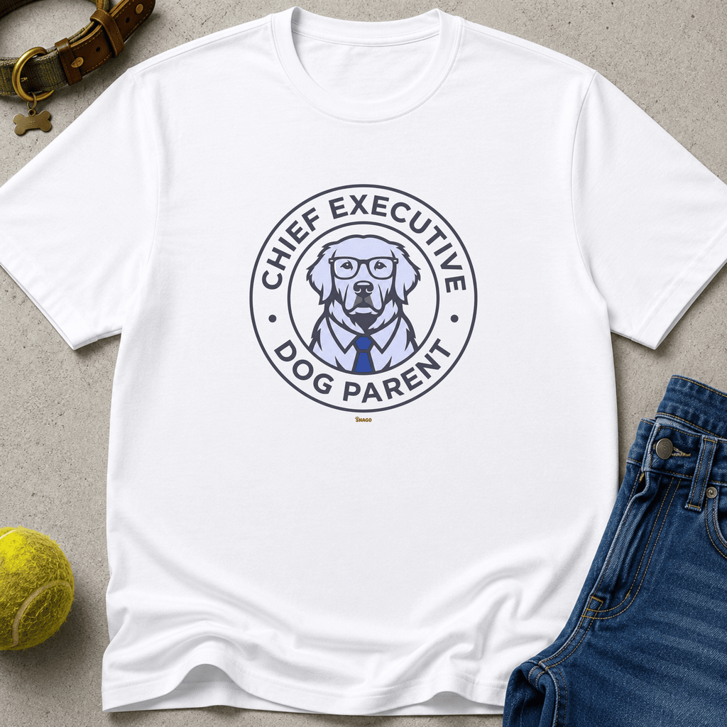 Snago T-Shirt Chief Executive - Dog Parent Dog and Cat Tees for Pet Parents