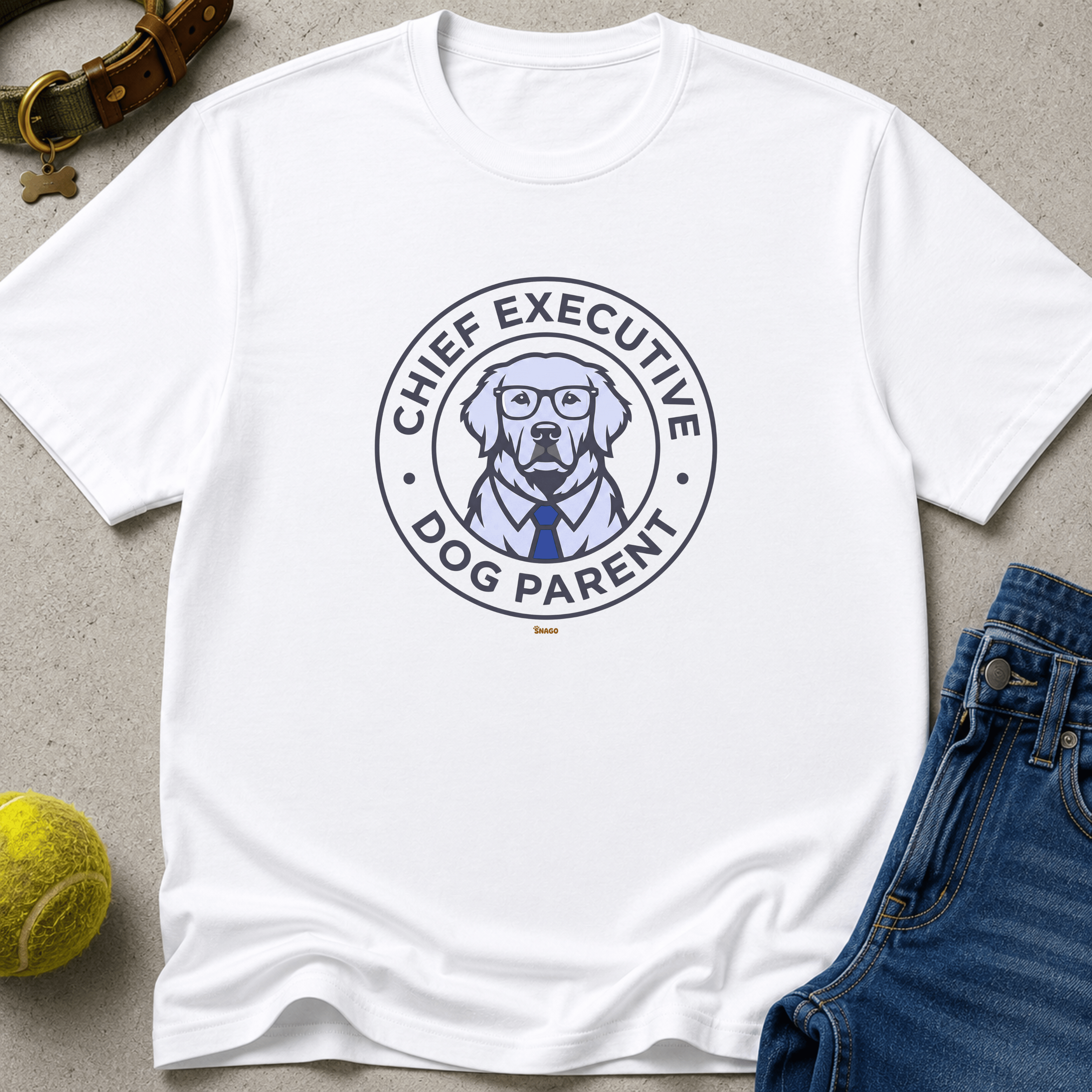 Snago T-Shirt Chief Executive - Dog Parent Dog and Cat Tees for Pet Parents