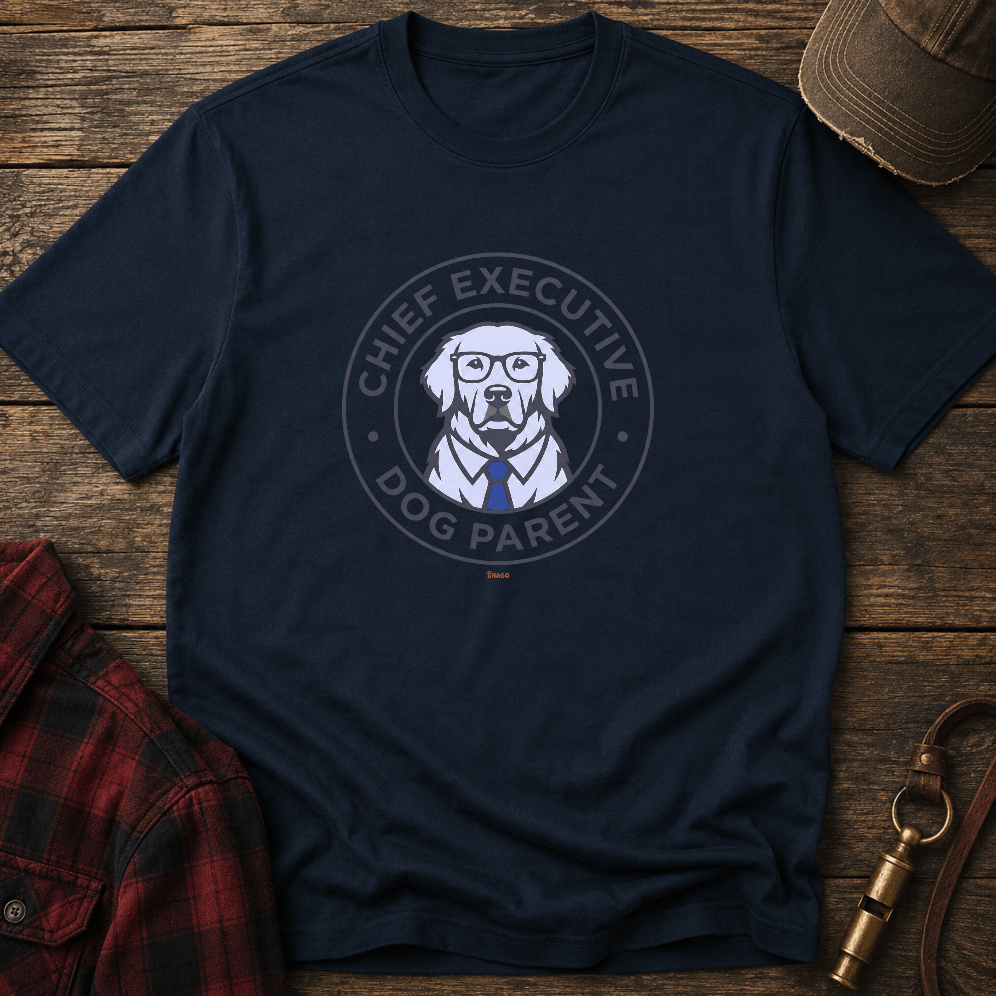Snago T-Shirt Chief Executive - Dog Parent Dog and Cat Tees for Pet Parents