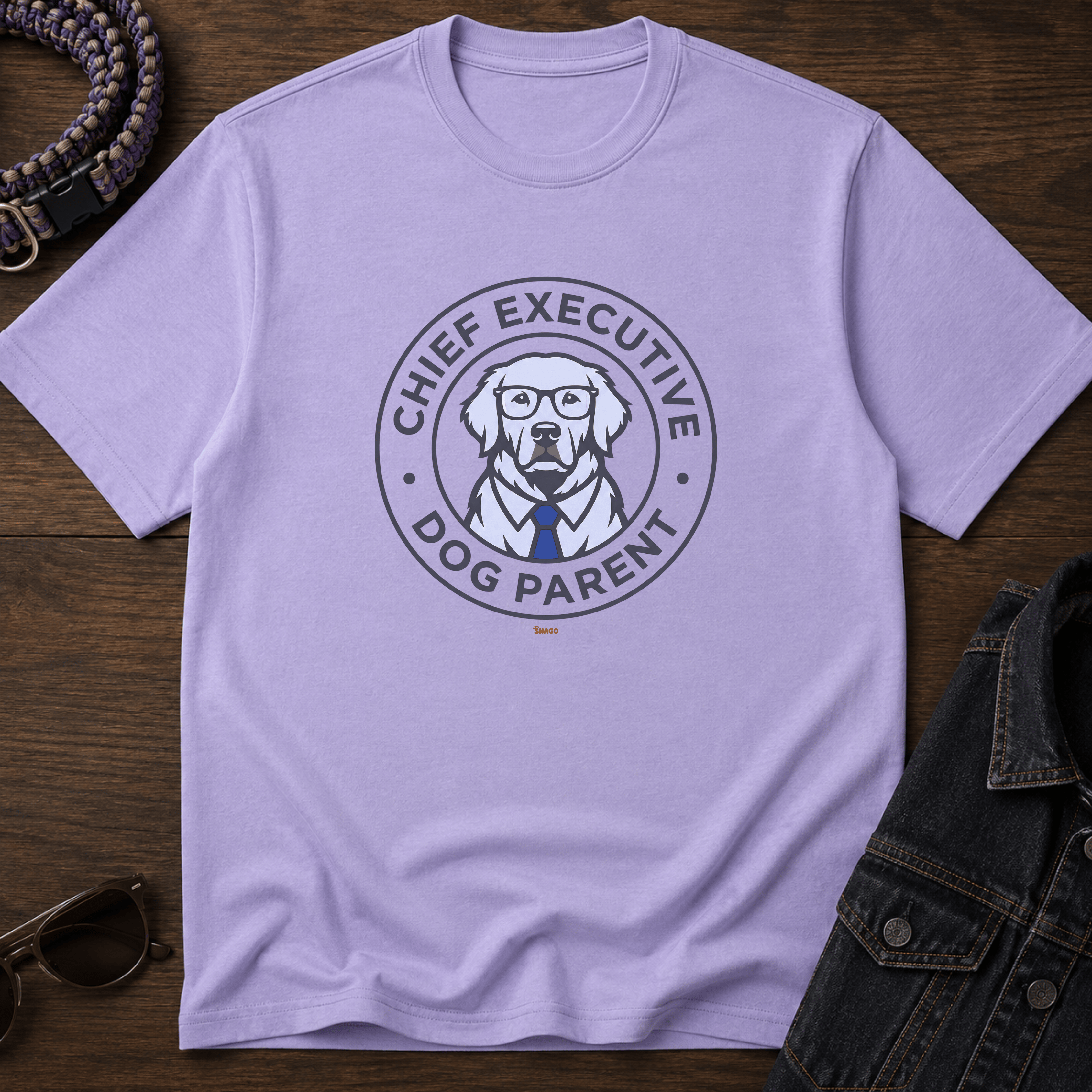 Snago T-Shirt Chief Executive - Dog Parent Dog and Cat Tees for Pet Parents