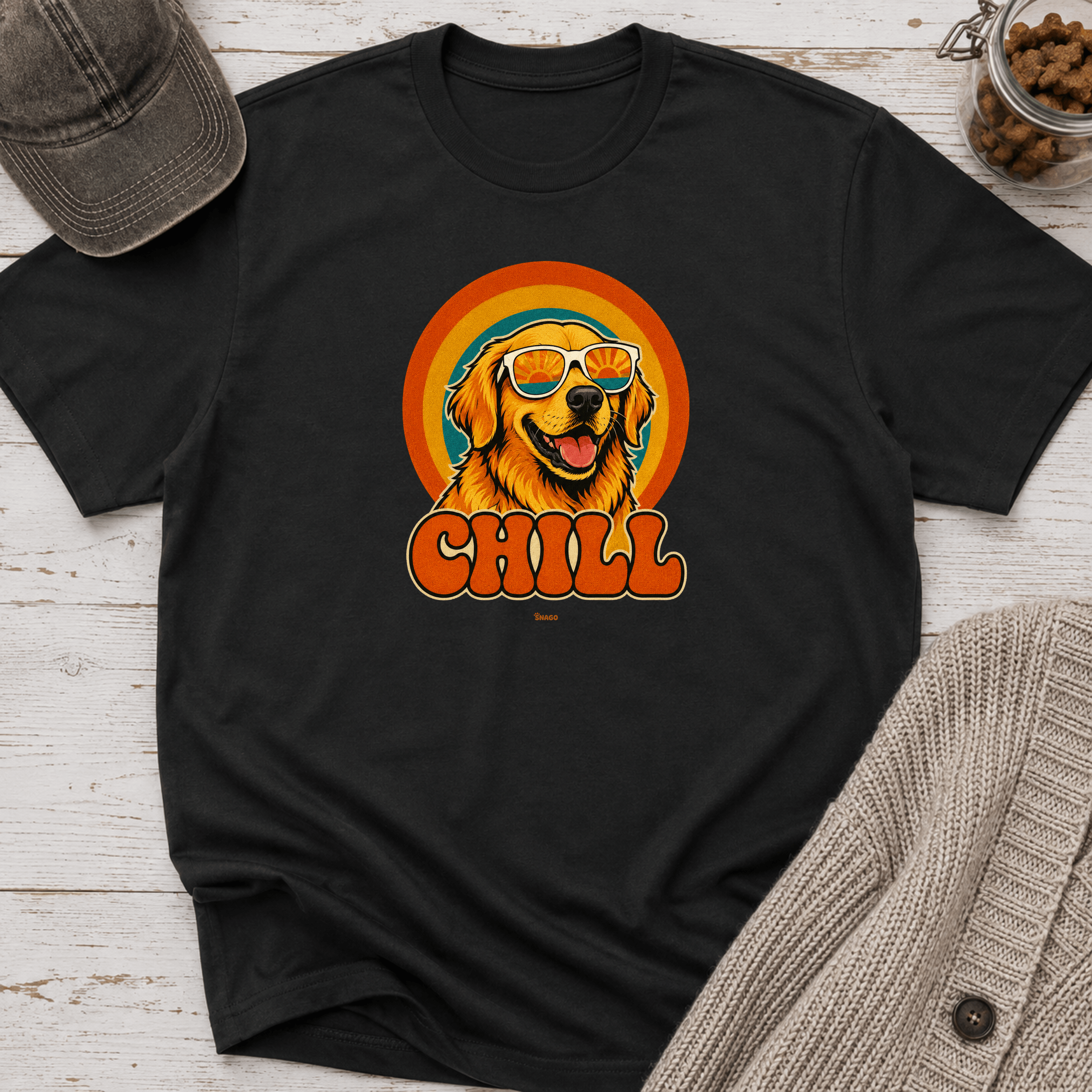 Snago T-Shirt CHILL Dog and Cat Tees for Pet Parents