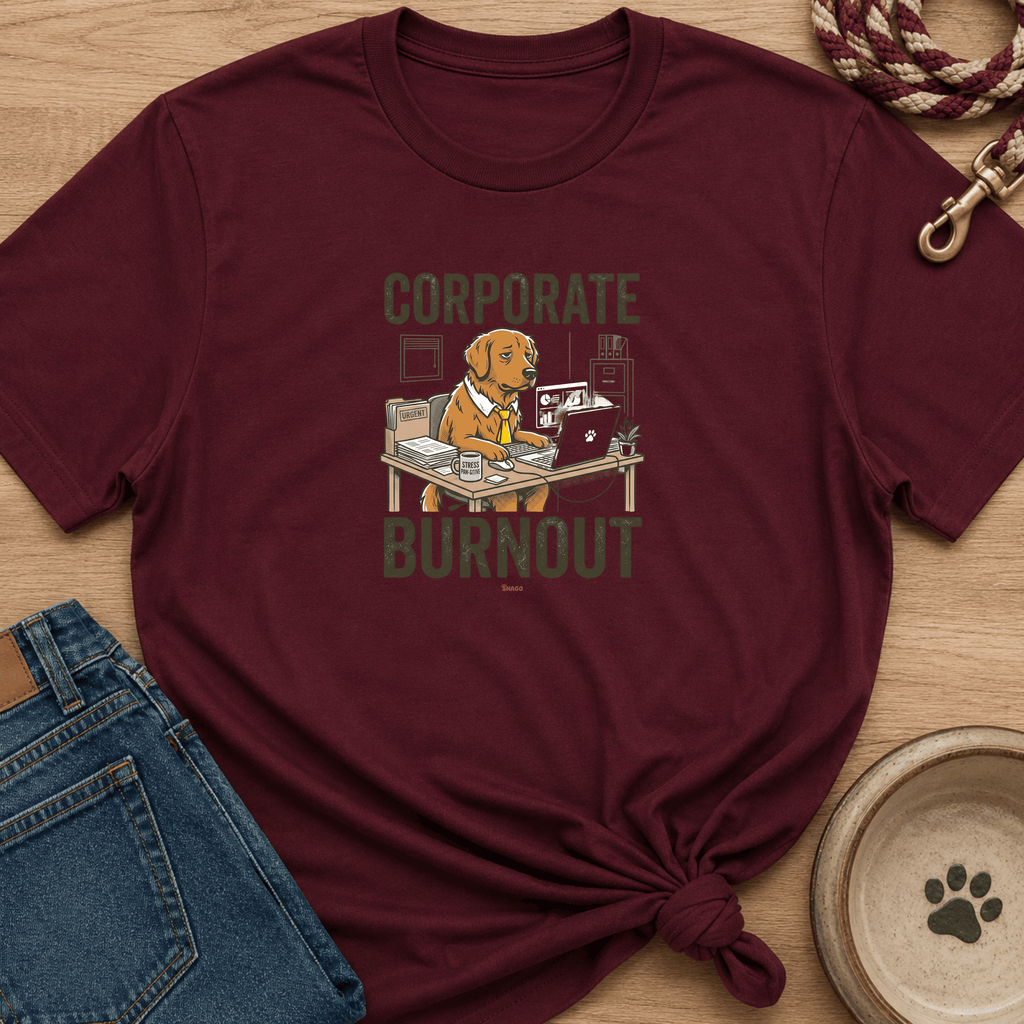 Snago T-Shirt Corporate Burnout Dog and Cat Tees for Pet Parents