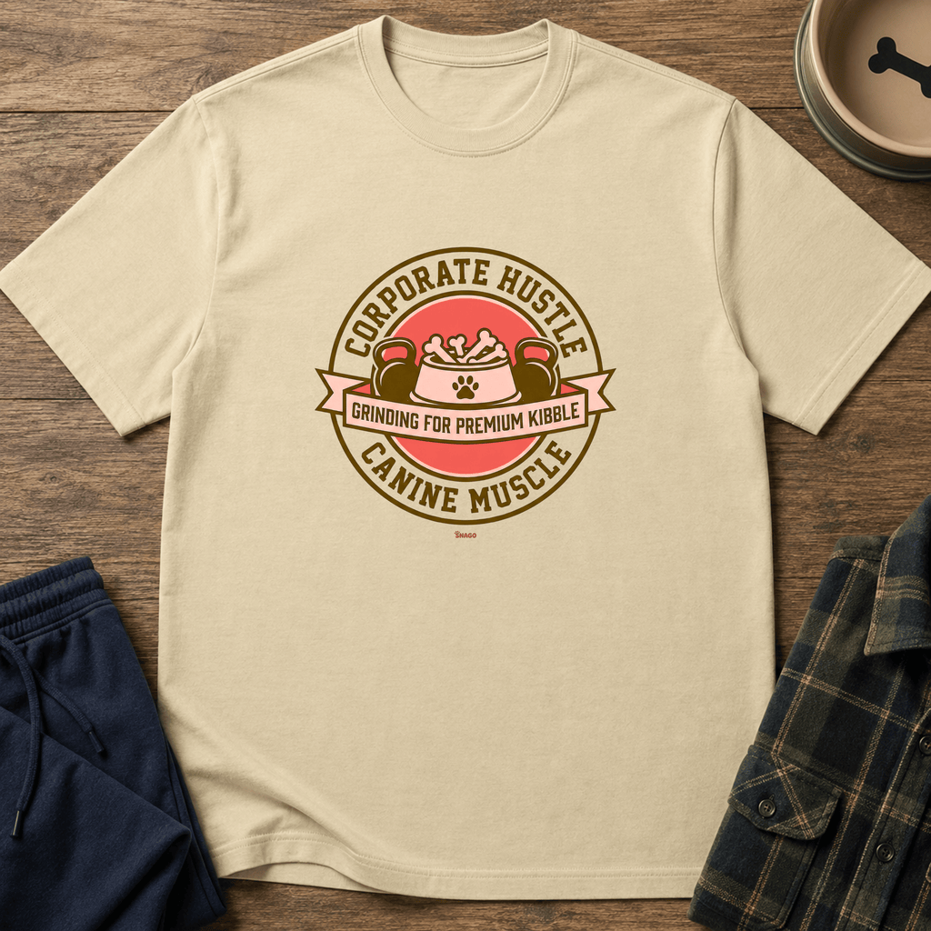 Snago T-Shirt Corporate Hustle & Canine Muscle Dog and Cat Tees for Pet Parents