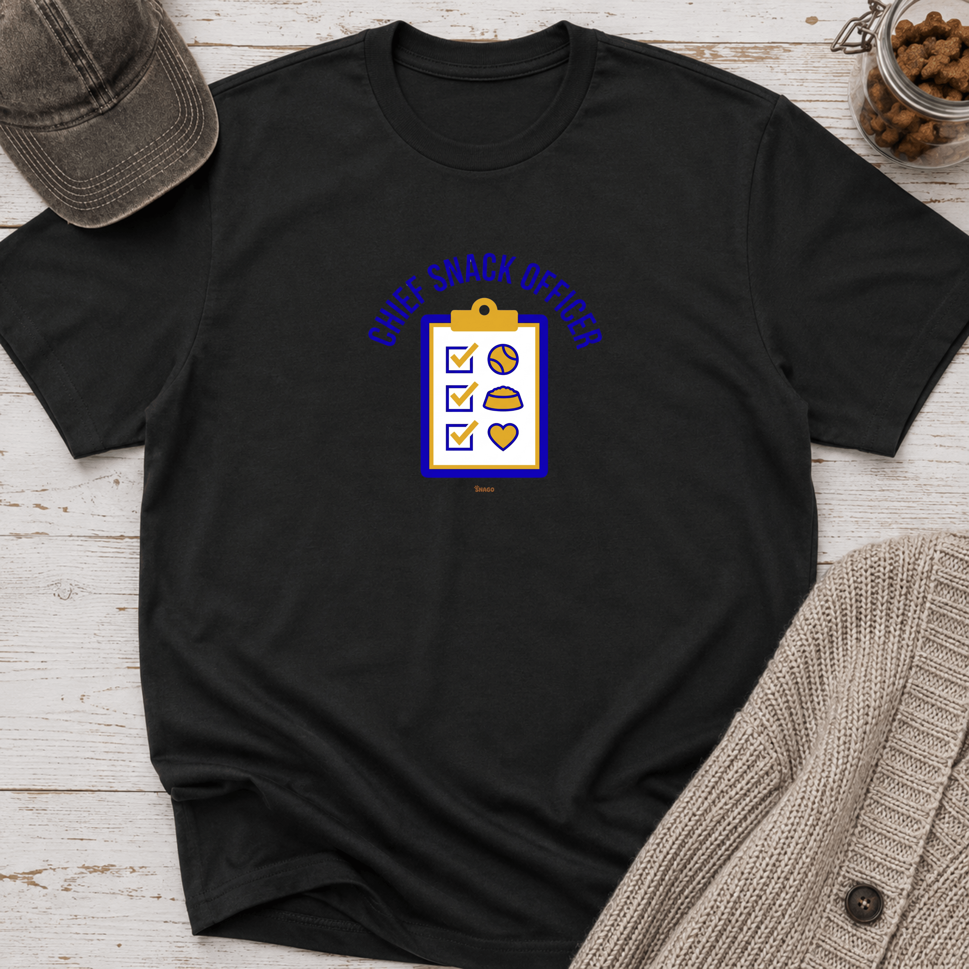 Snago T-Shirt CSO - Chief Snacks Officer Dog and Cat Tees for Pet Parents