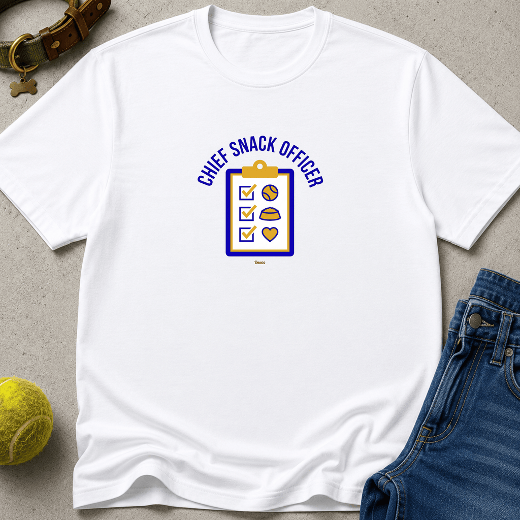 Snago T-Shirt CSO - Chief Snacks Officer Dog and Cat Tees for Pet Parents