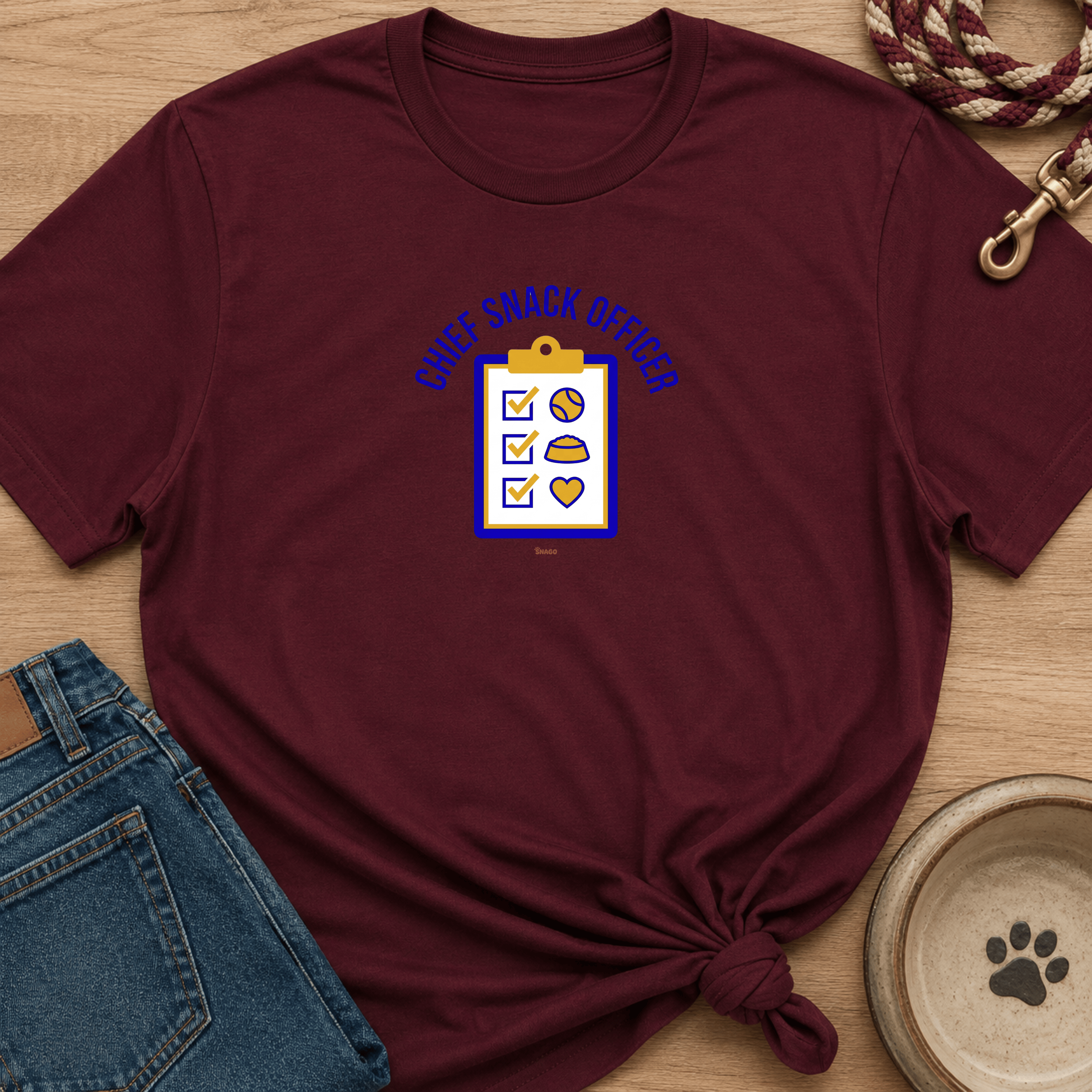 Snago T-Shirt CSO - Chief Snacks Officer Dog and Cat Tees for Pet Parents