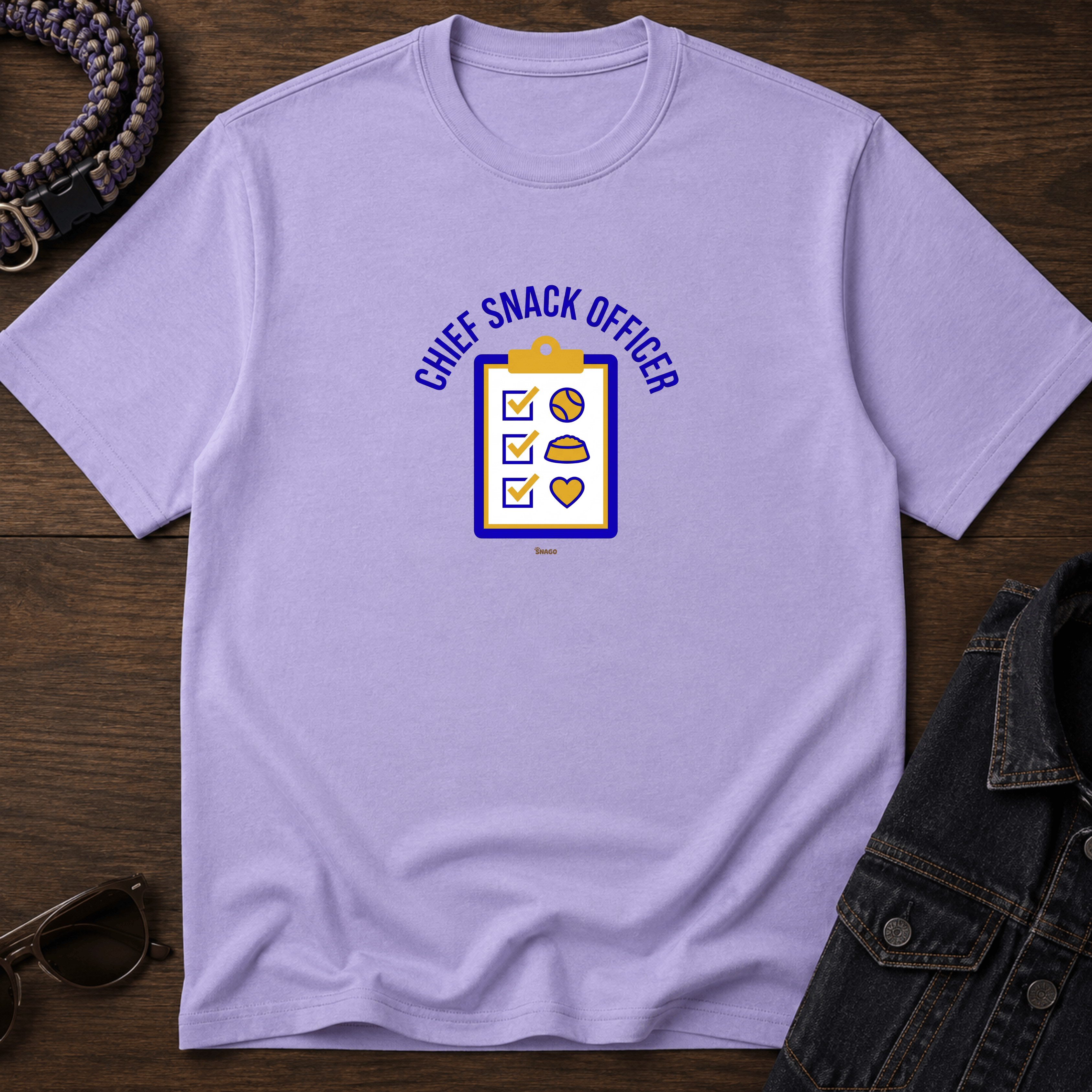 Snago T-Shirt CSO - Chief Snacks Officer Dog and Cat Tees for Pet Parents