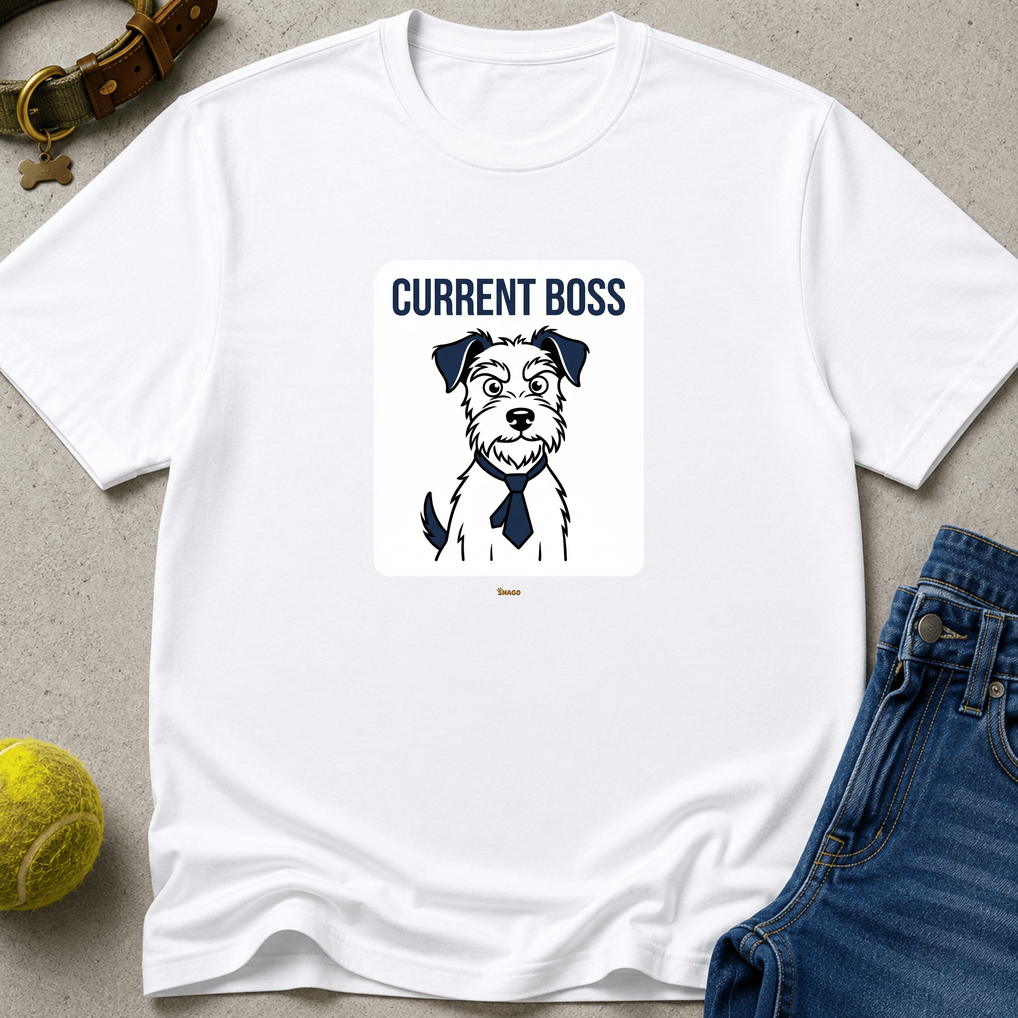 Snago T-Shirt Current Boss Dog and Cat Tees for Pet Parents