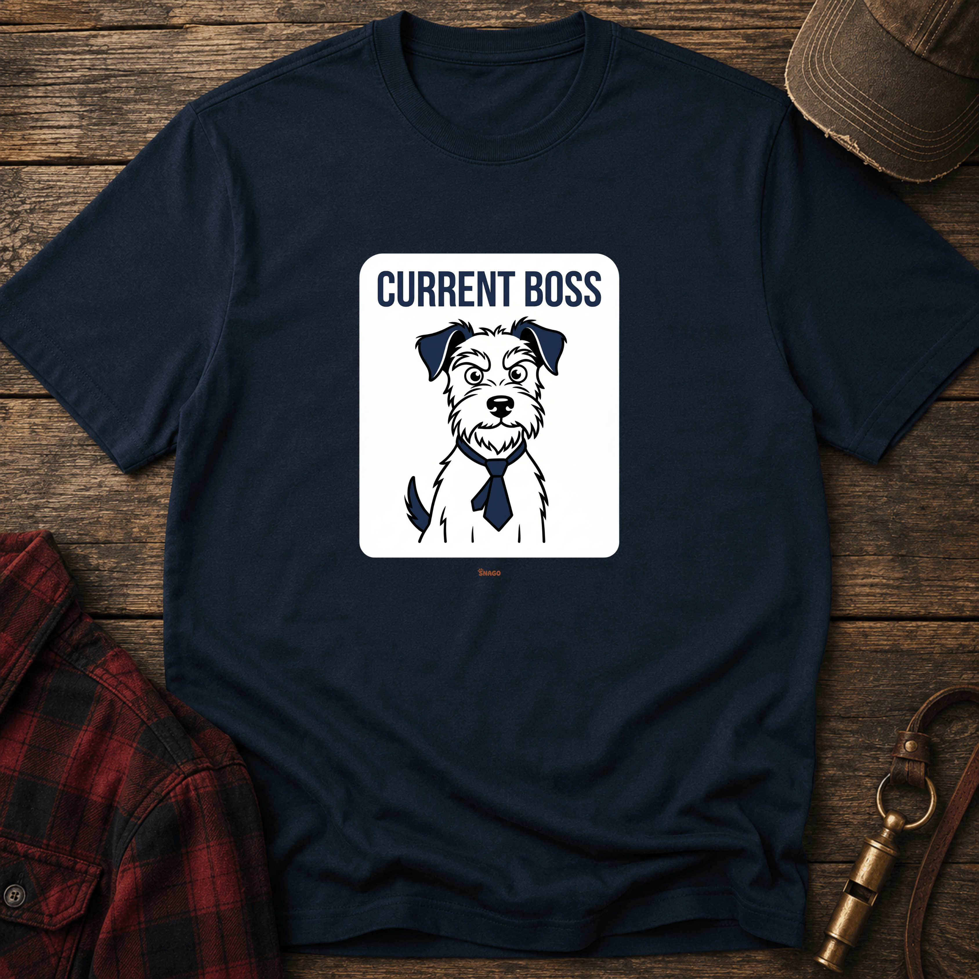Snago T-Shirt Current Boss Dog and Cat Tees for Pet Parents