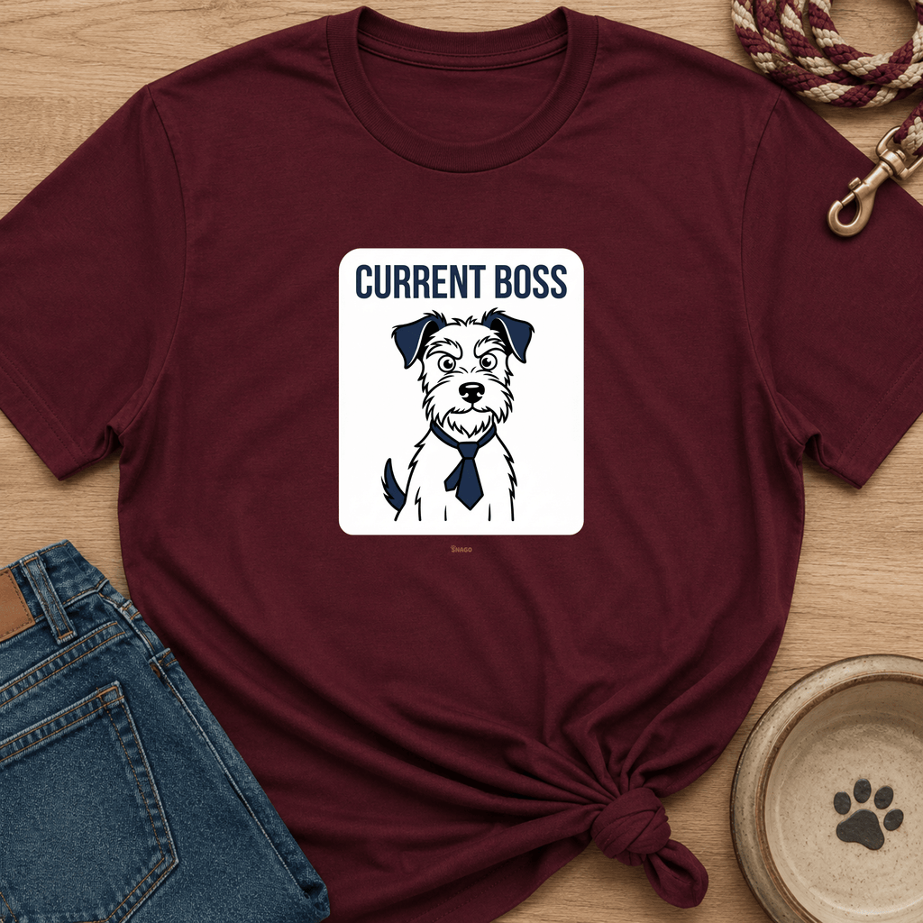 Snago T-Shirt Current Boss Dog and Cat Tees for Pet Parents