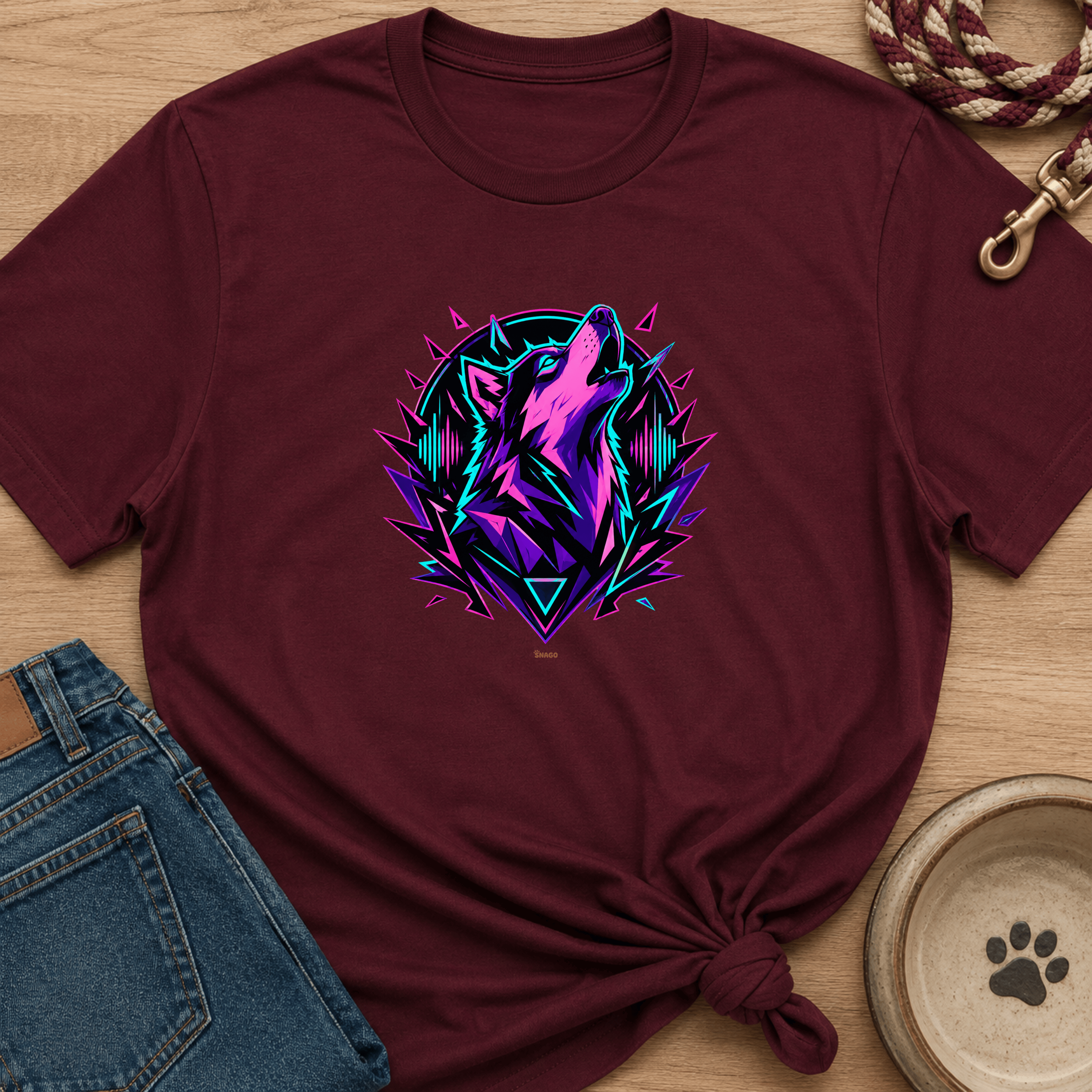 Snago T-Shirt Cyber Howler Dog and Cat Tees for Pet Parents