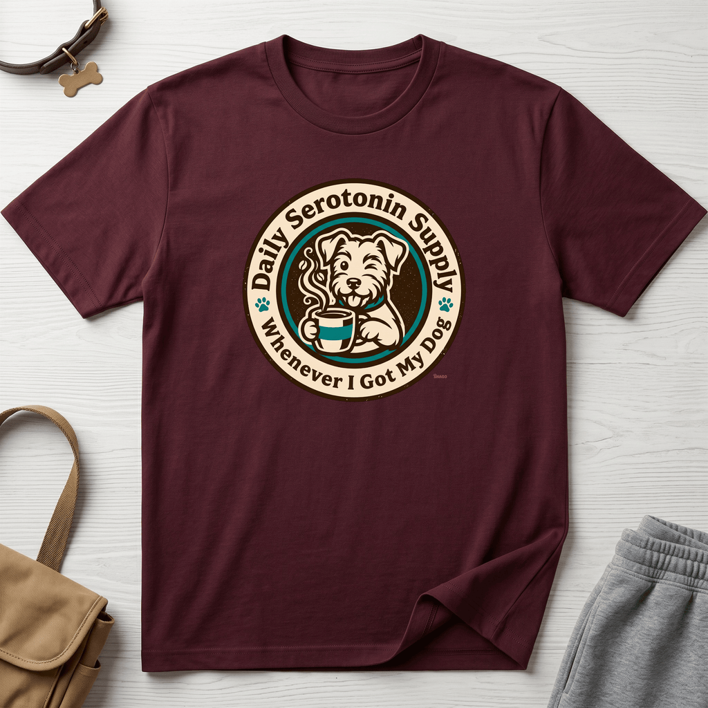 Snago T-Shirt Daily Serotonin Supply Dog and Cat Tees for Pet Parents
