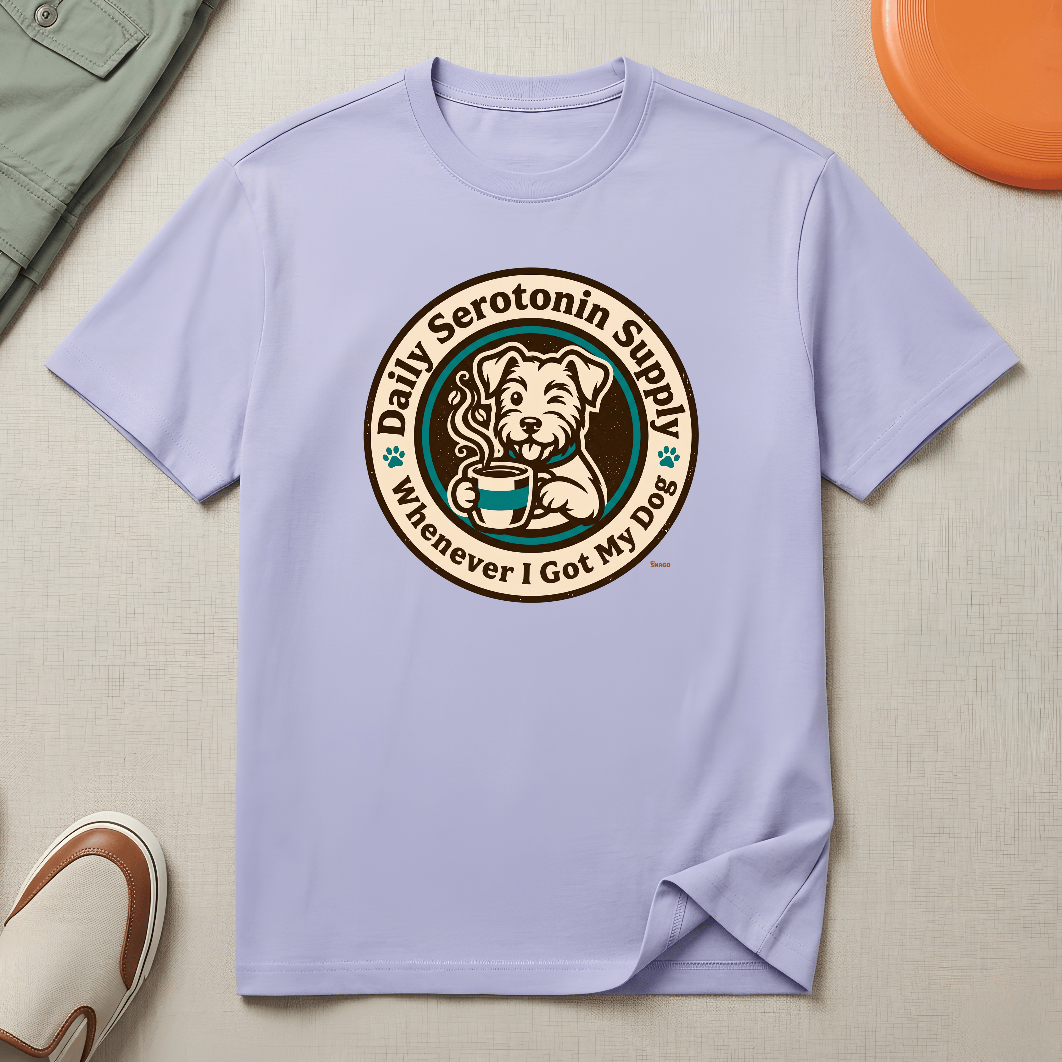 Snago T-Shirt Daily Serotonin Supply Dog and Cat Tees for Pet Parents