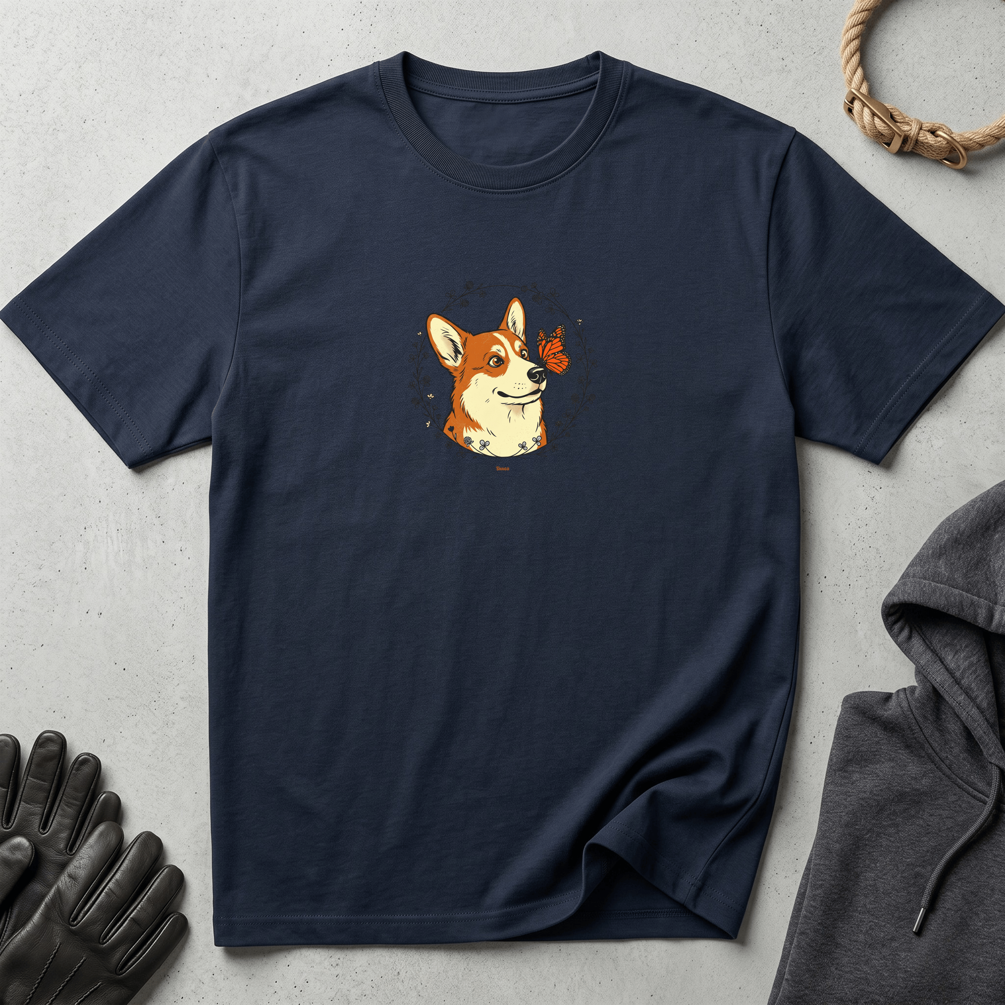 Snago T-Shirt Dog & Butterfly Dog and Cat Tees for Pet Parents