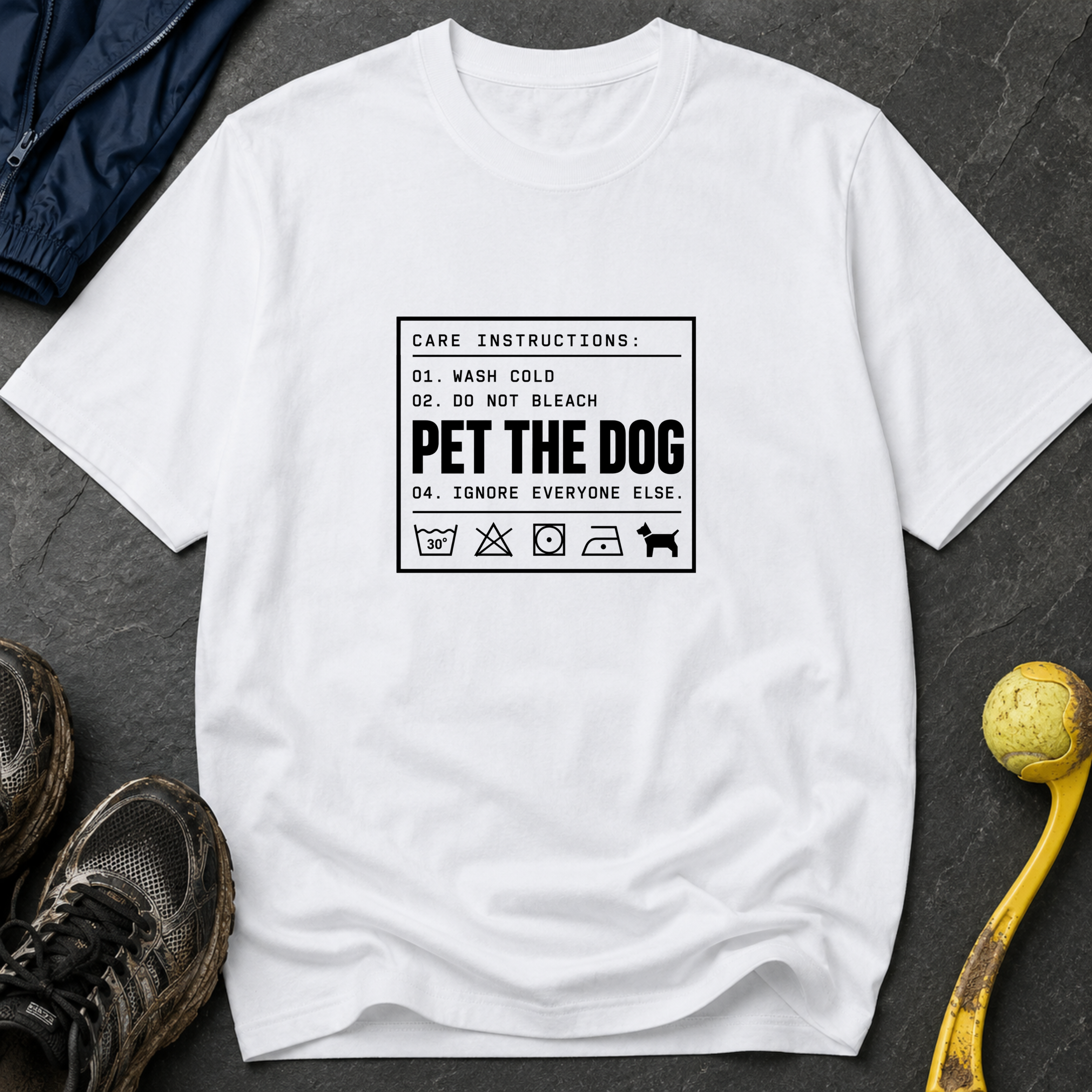 Snago T-Shirt Dog - Care Instructions Dog and Cat Tees for Pet Parents