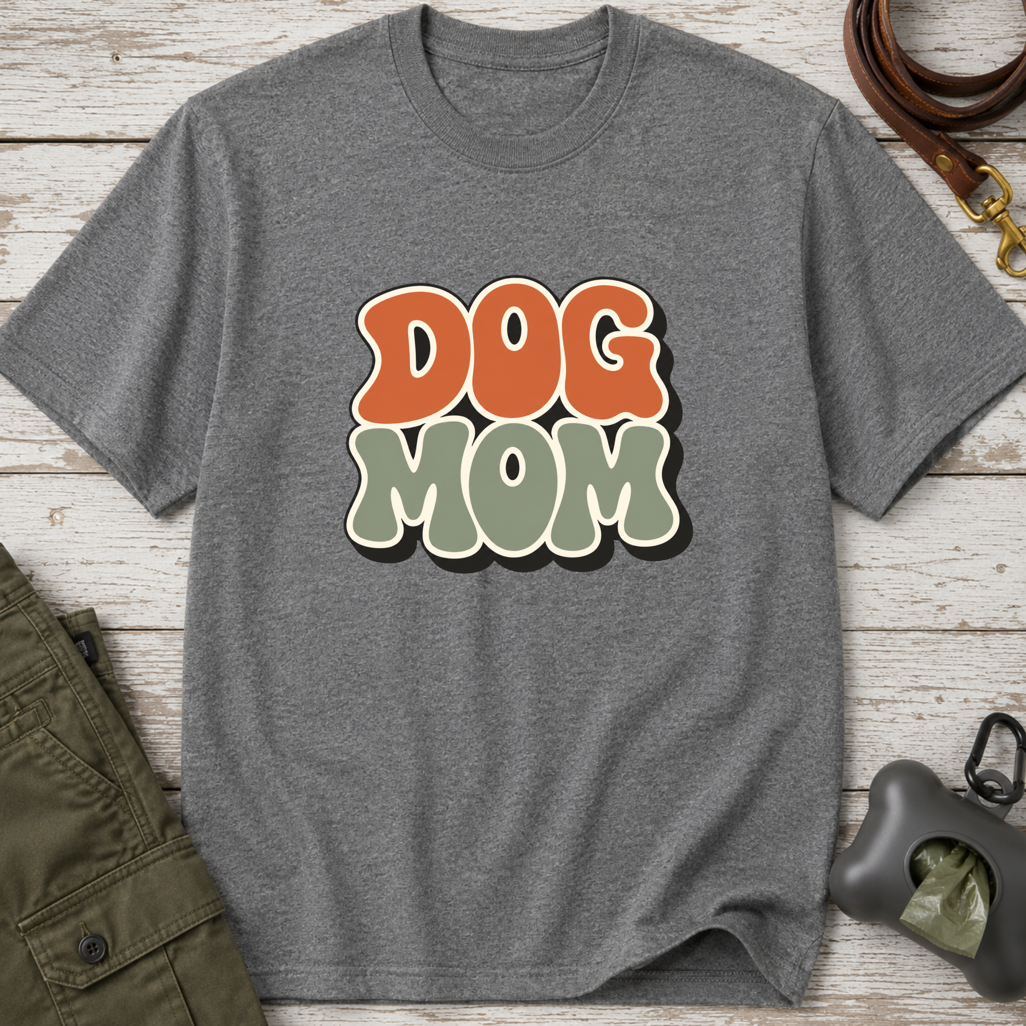 Snago T-Shirt DOG MOM Dog and Cat Tees for Pet Parents