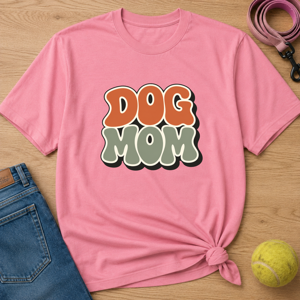 Snago T-Shirt DOG MOM Dog and Cat Tees for Pet Parents
