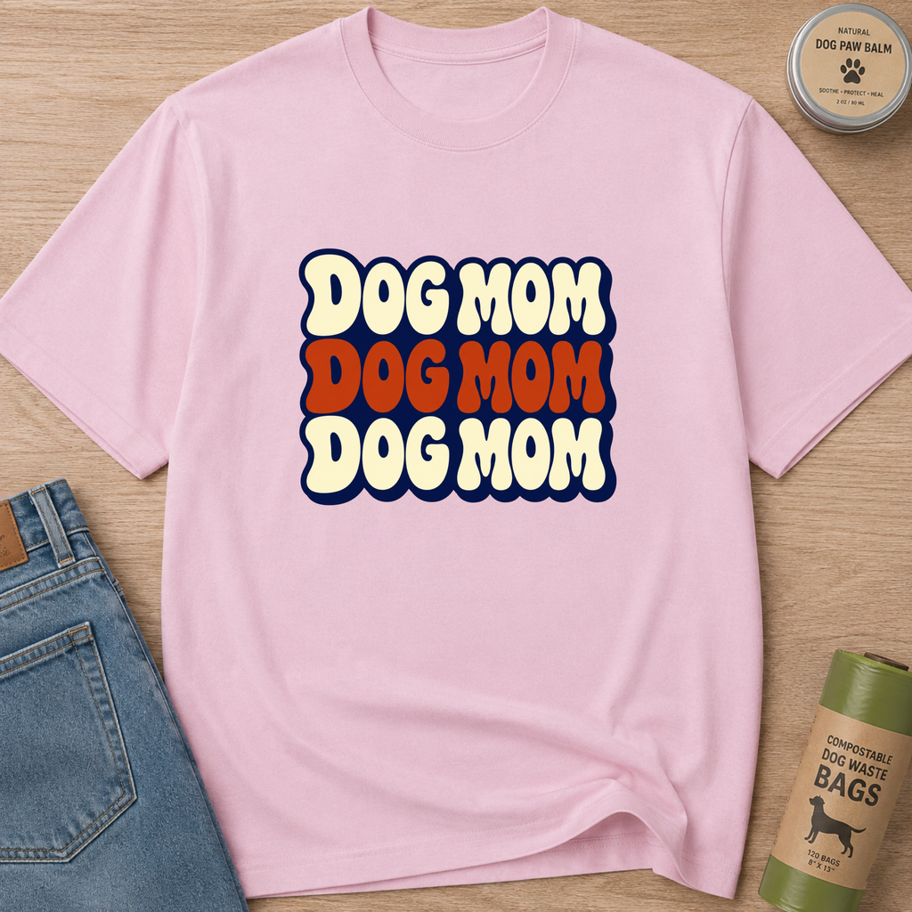 Snago T-Shirt DOG MOM Dog and Cat Tees for Pet Parents