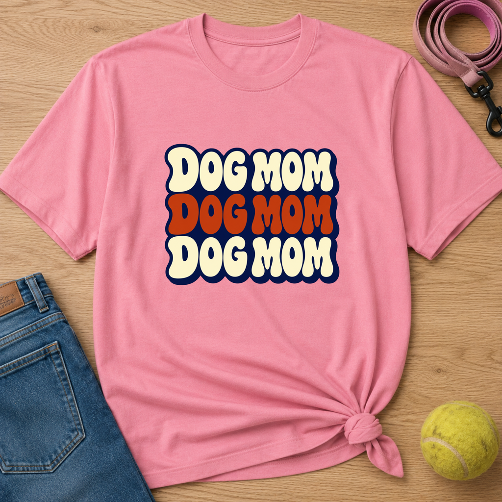 Snago T-Shirt DOG MOM Dog and Cat Tees for Pet Parents