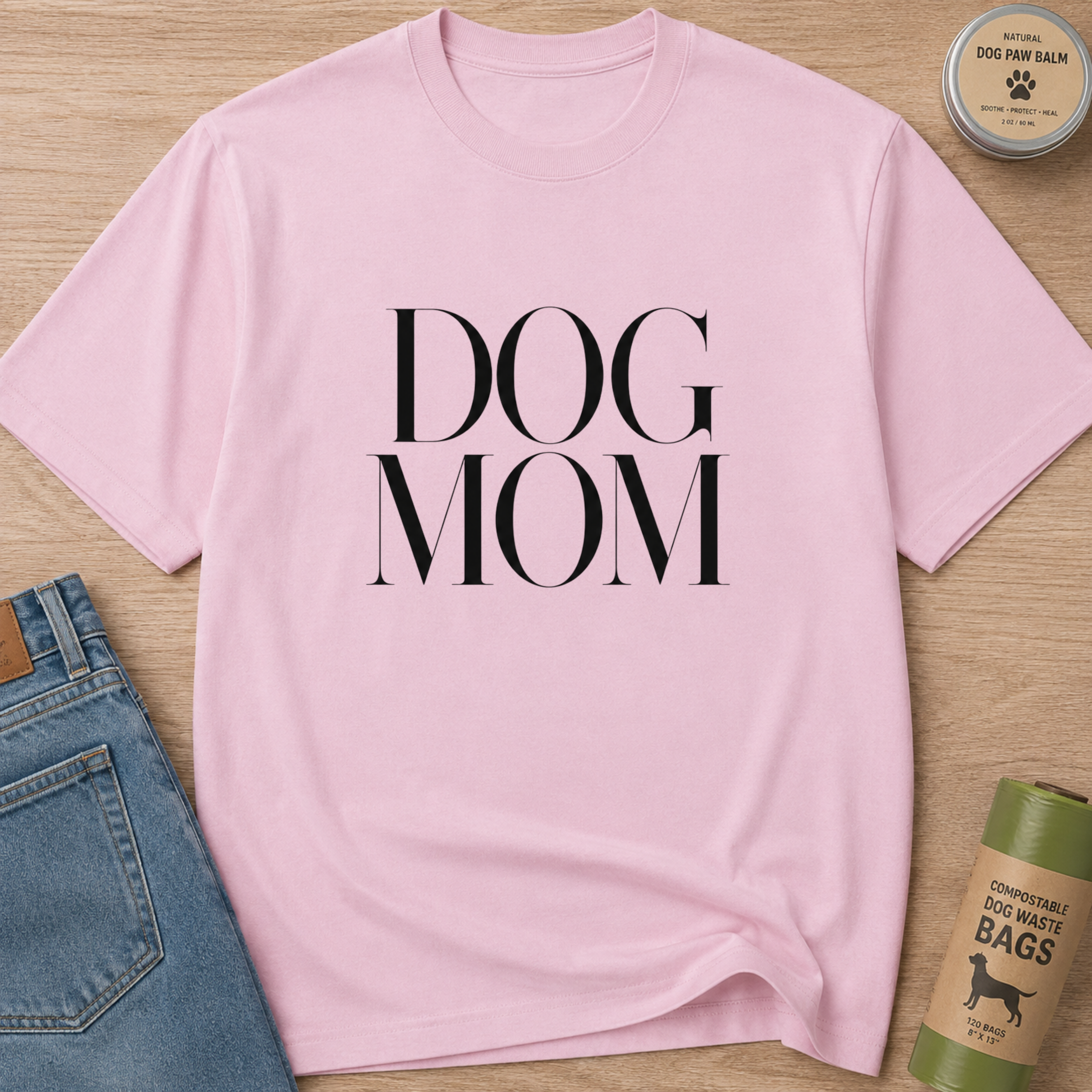 Snago T-Shirt DOG MOM Dog and Cat Tees for Pet Parents