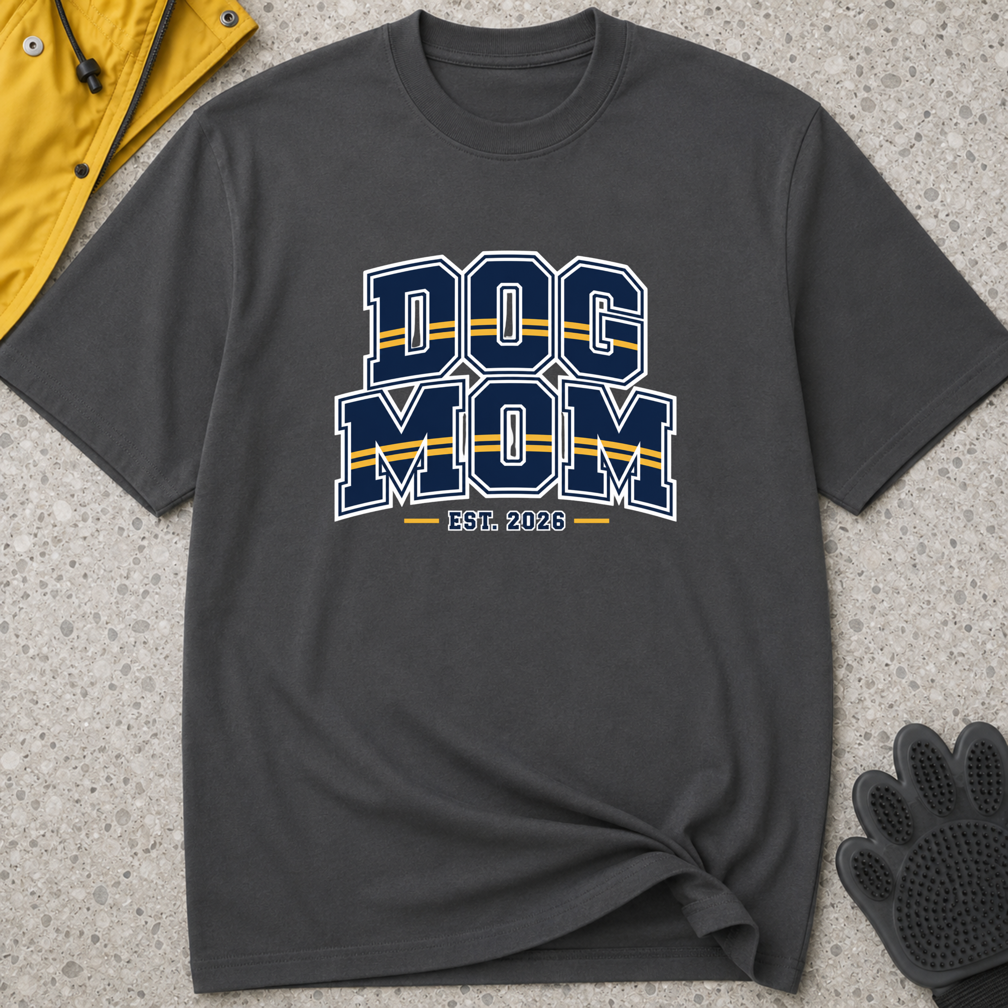 Snago T-Shirt DOG MOM est. 2026 Dog and Cat Tees for Pet Parents