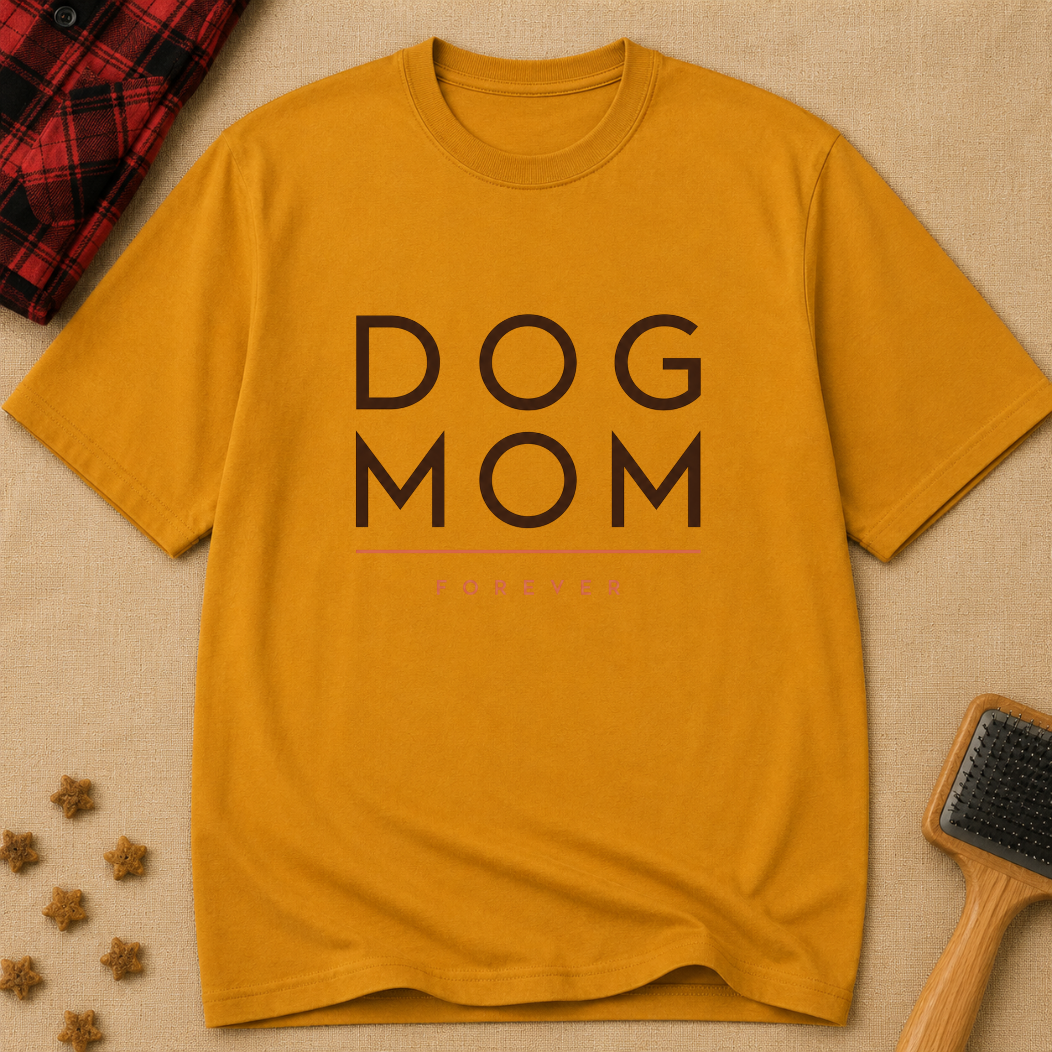 Snago T-Shirt DOG MOM FOREVER Dog and Cat Tees for Pet Parents